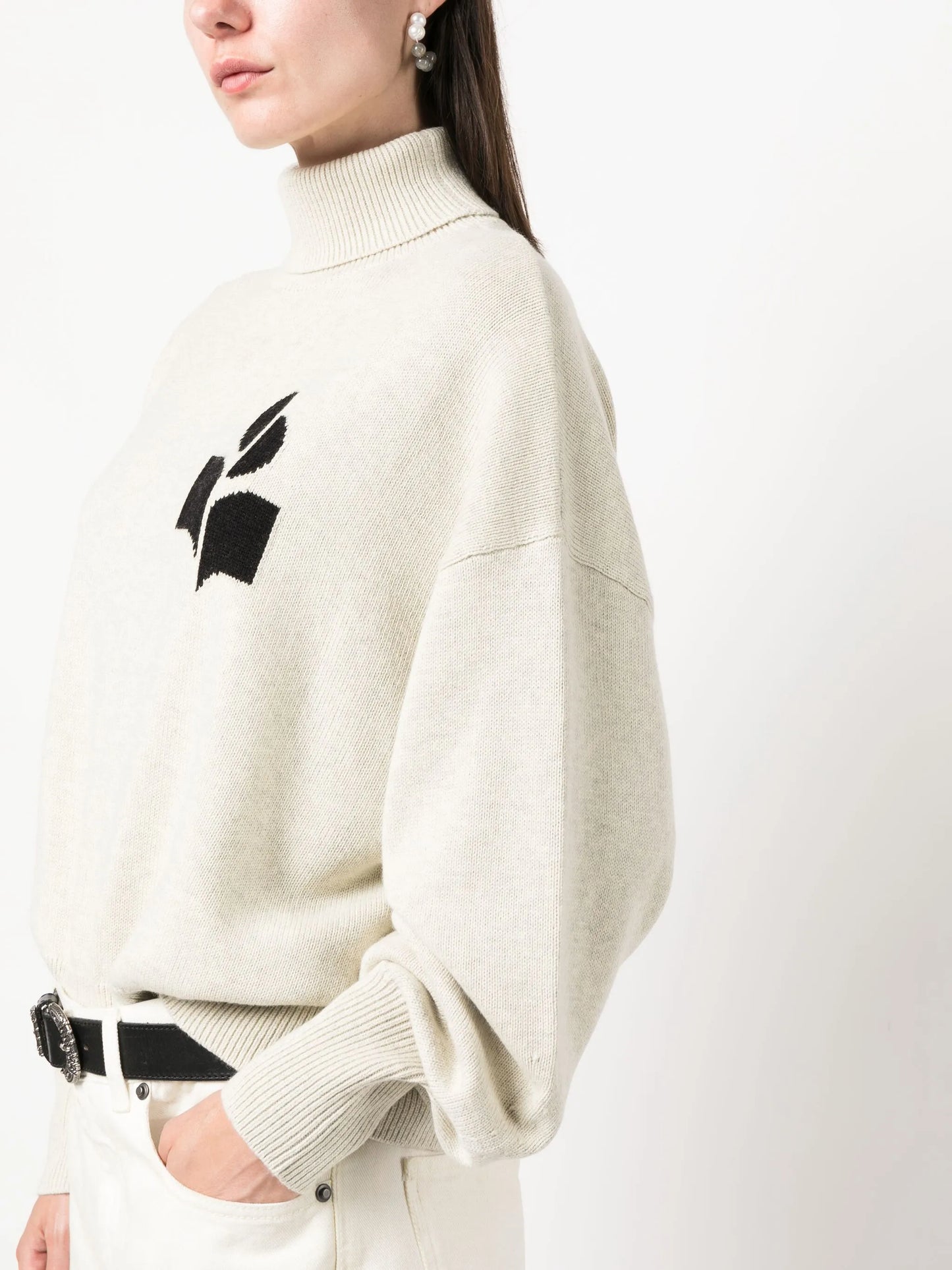 Nash logo-intarsia sweater