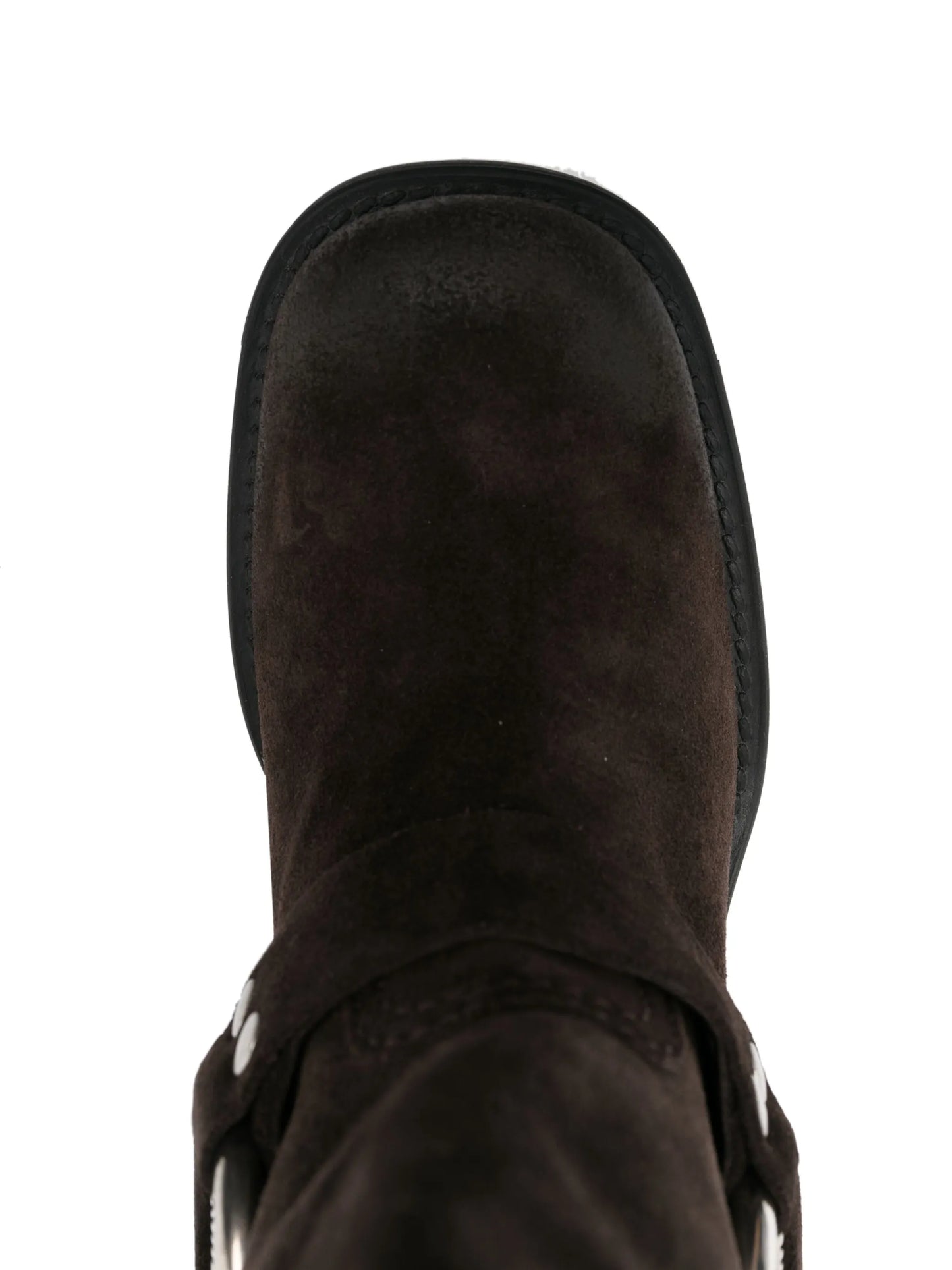 buckle-detail suede boots