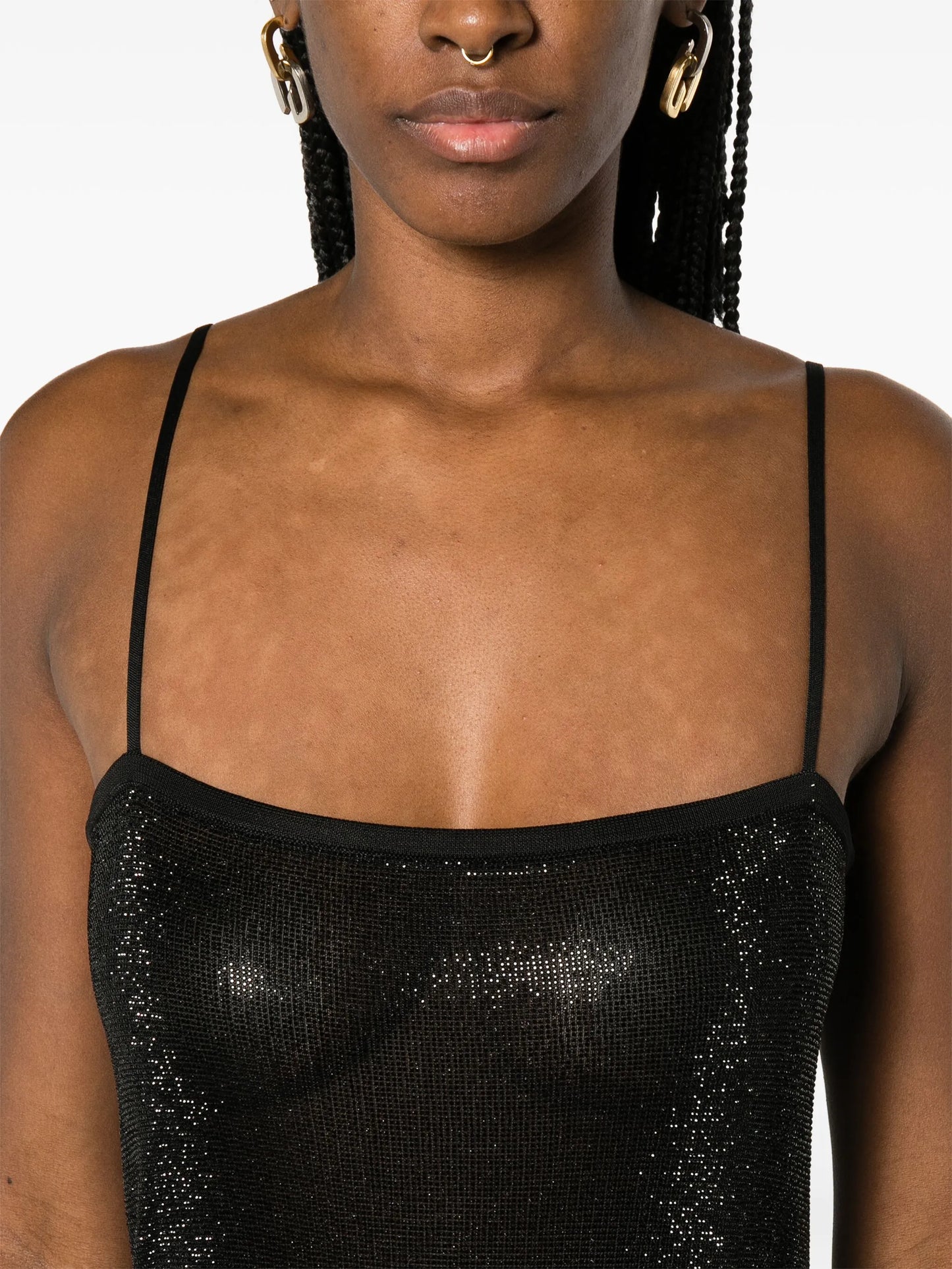 Hotfix beaded slip dress