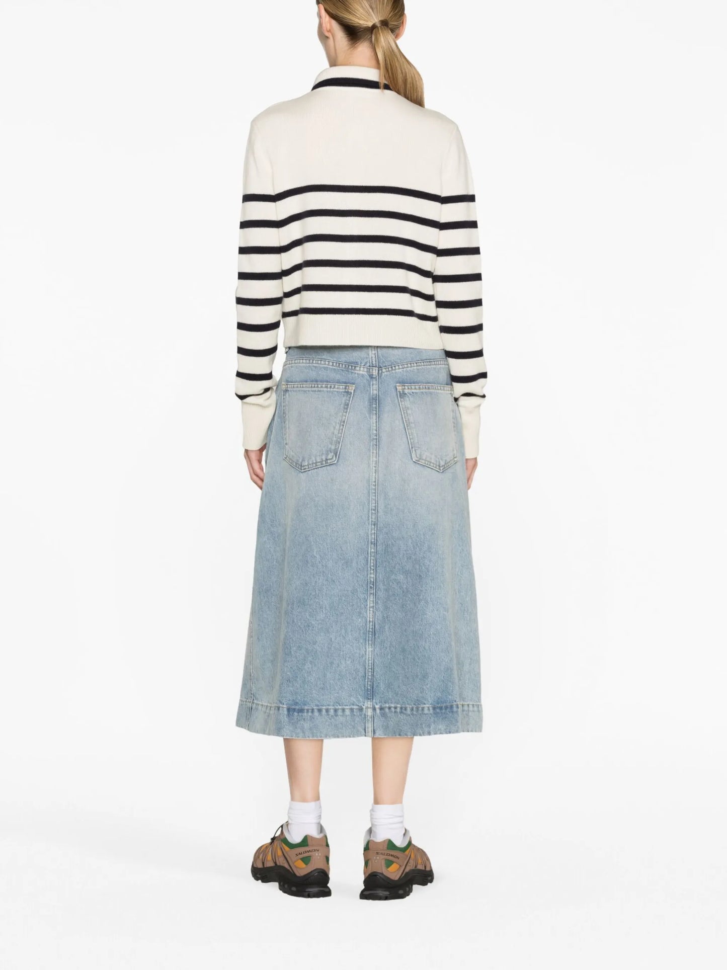 striped cashmere cardigan