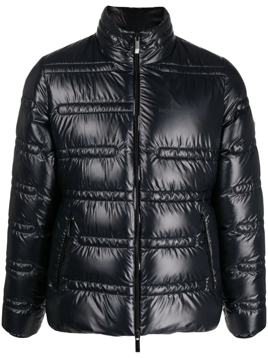 logo-print padded jacket