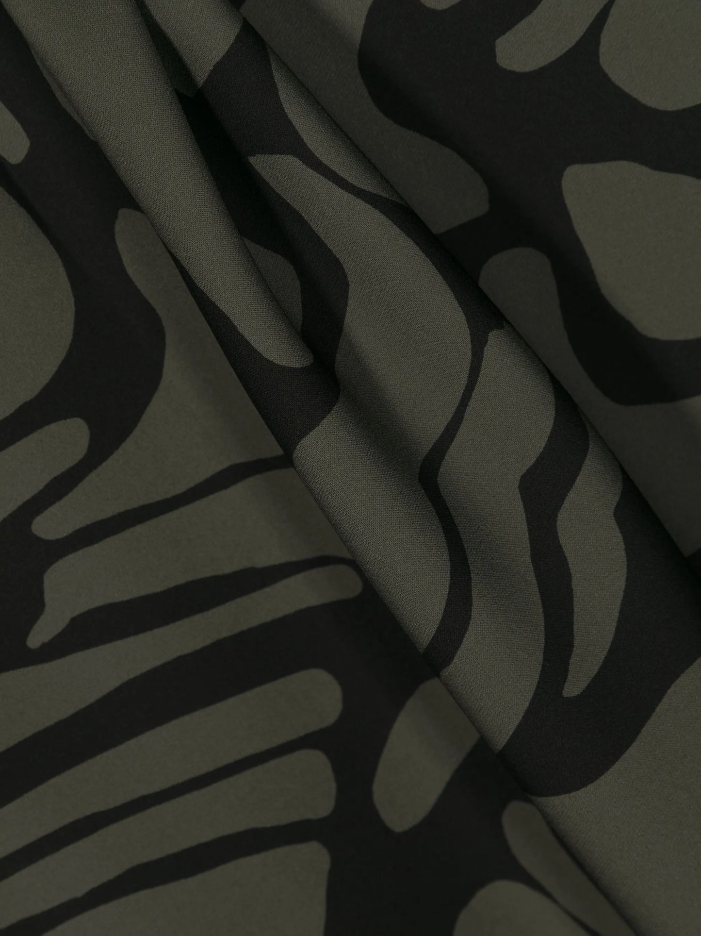 graphic-print silk saring