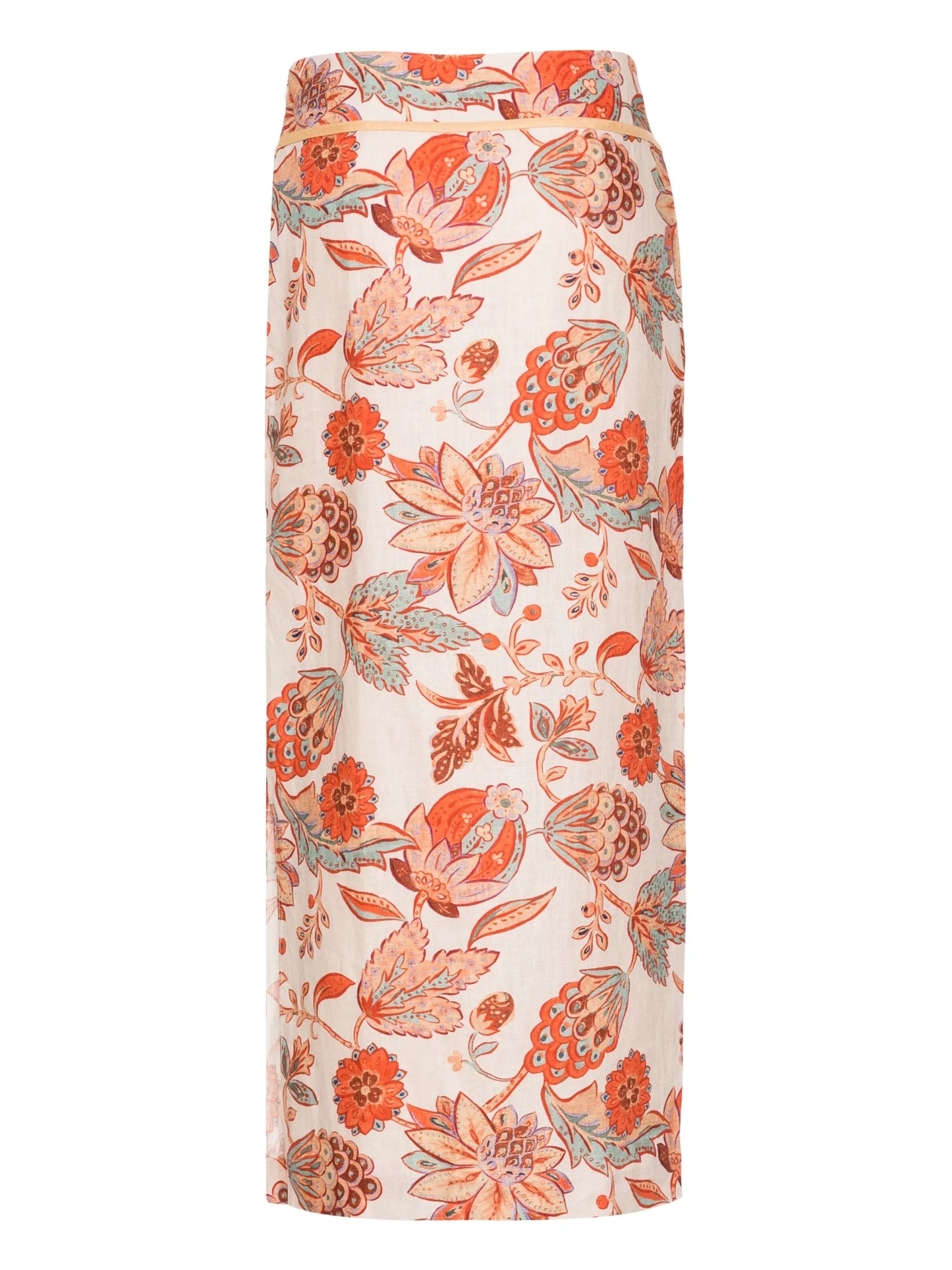 Noemi floral-print midi skirt