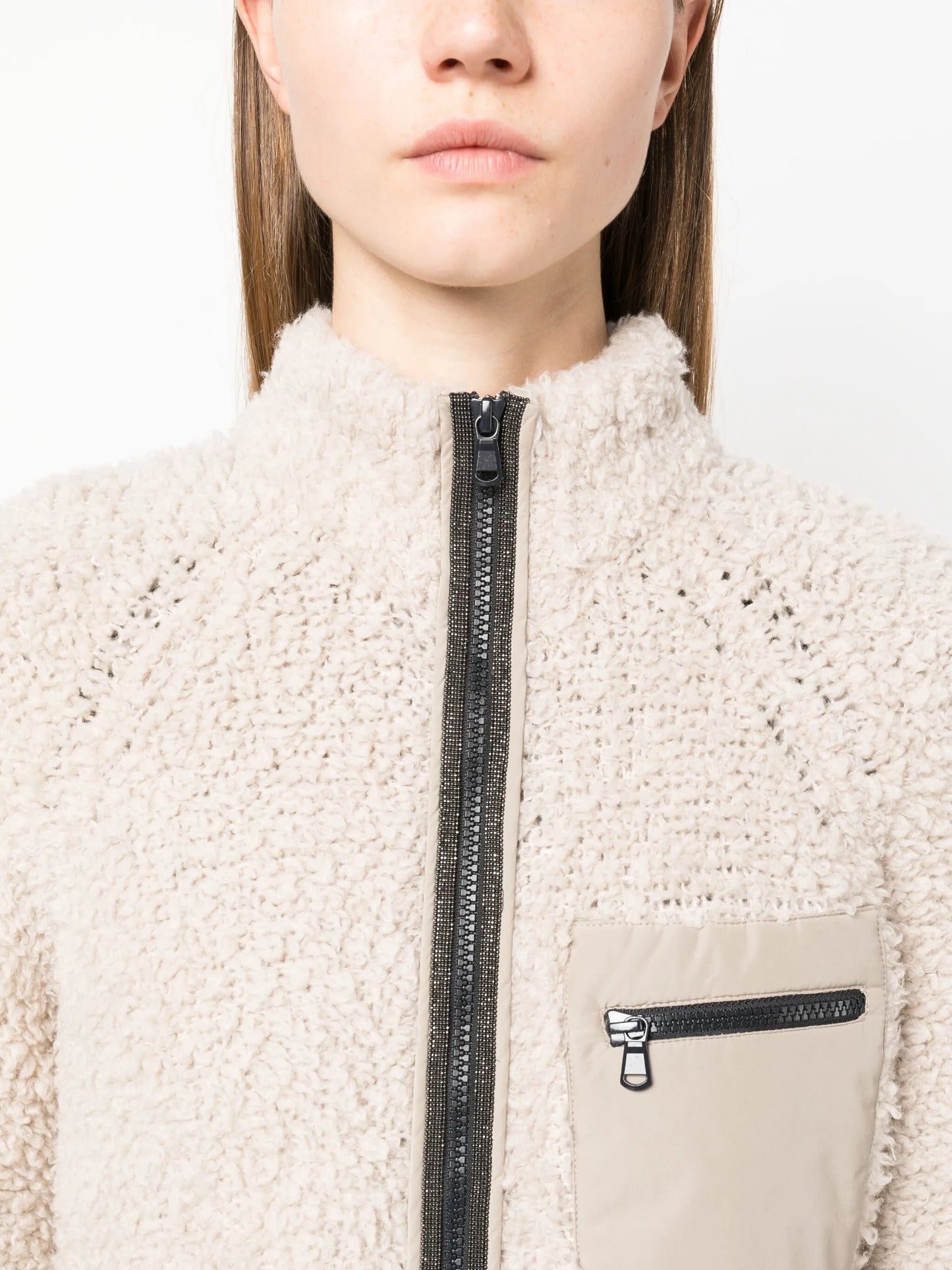 faux-fur effect jacket