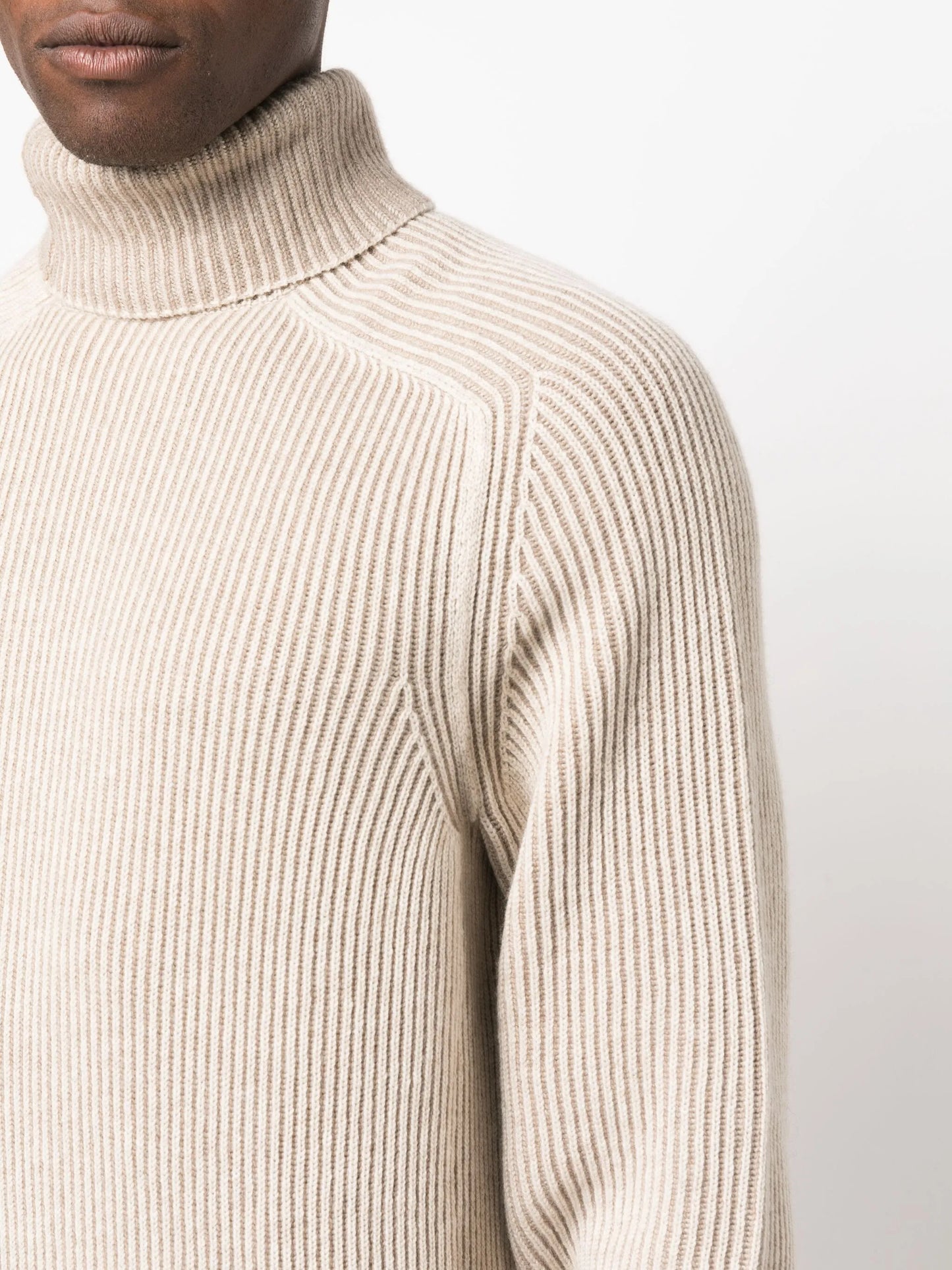 roll-neck cashmere jumper