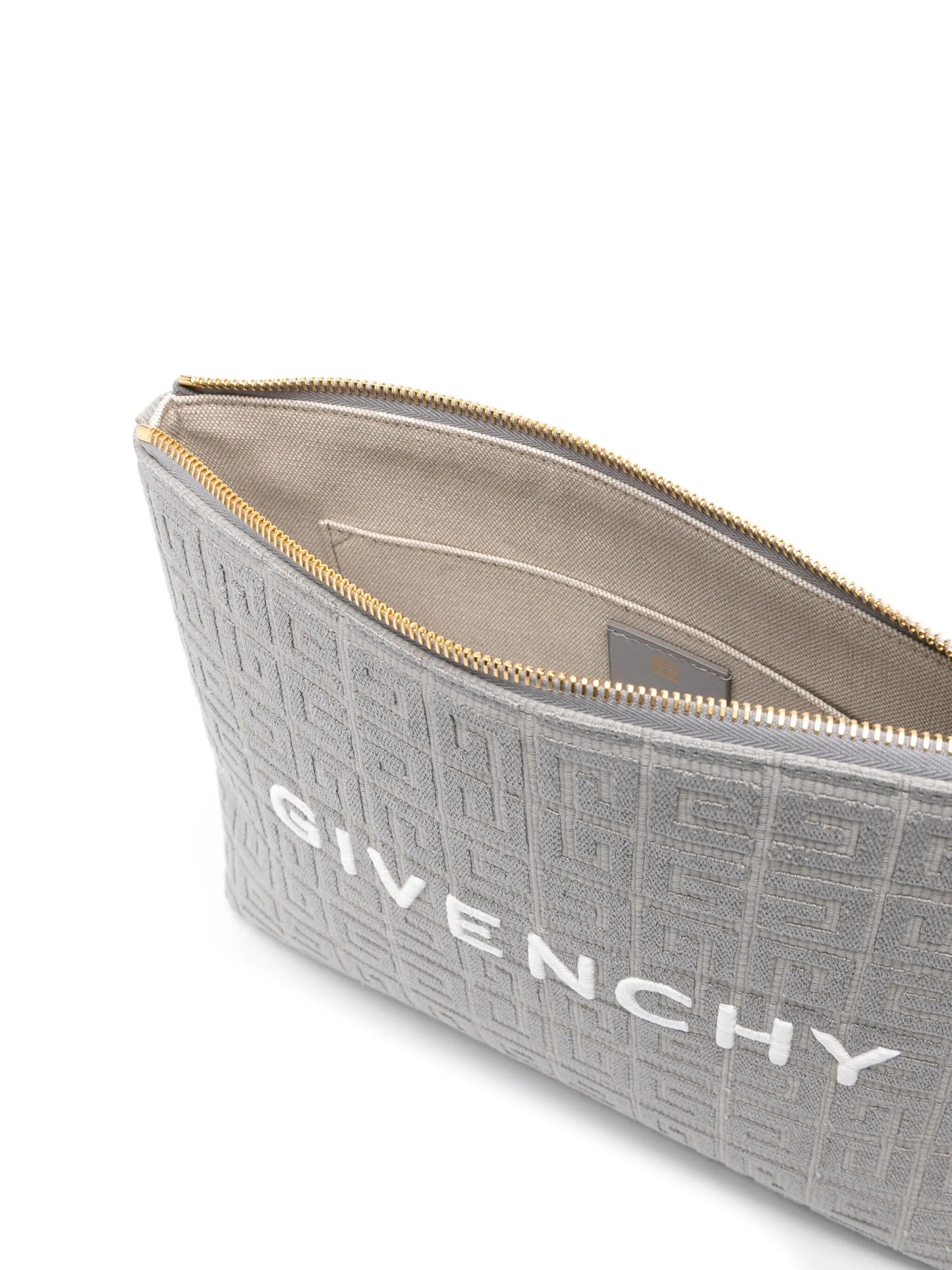 4G-embroidered travel pouch