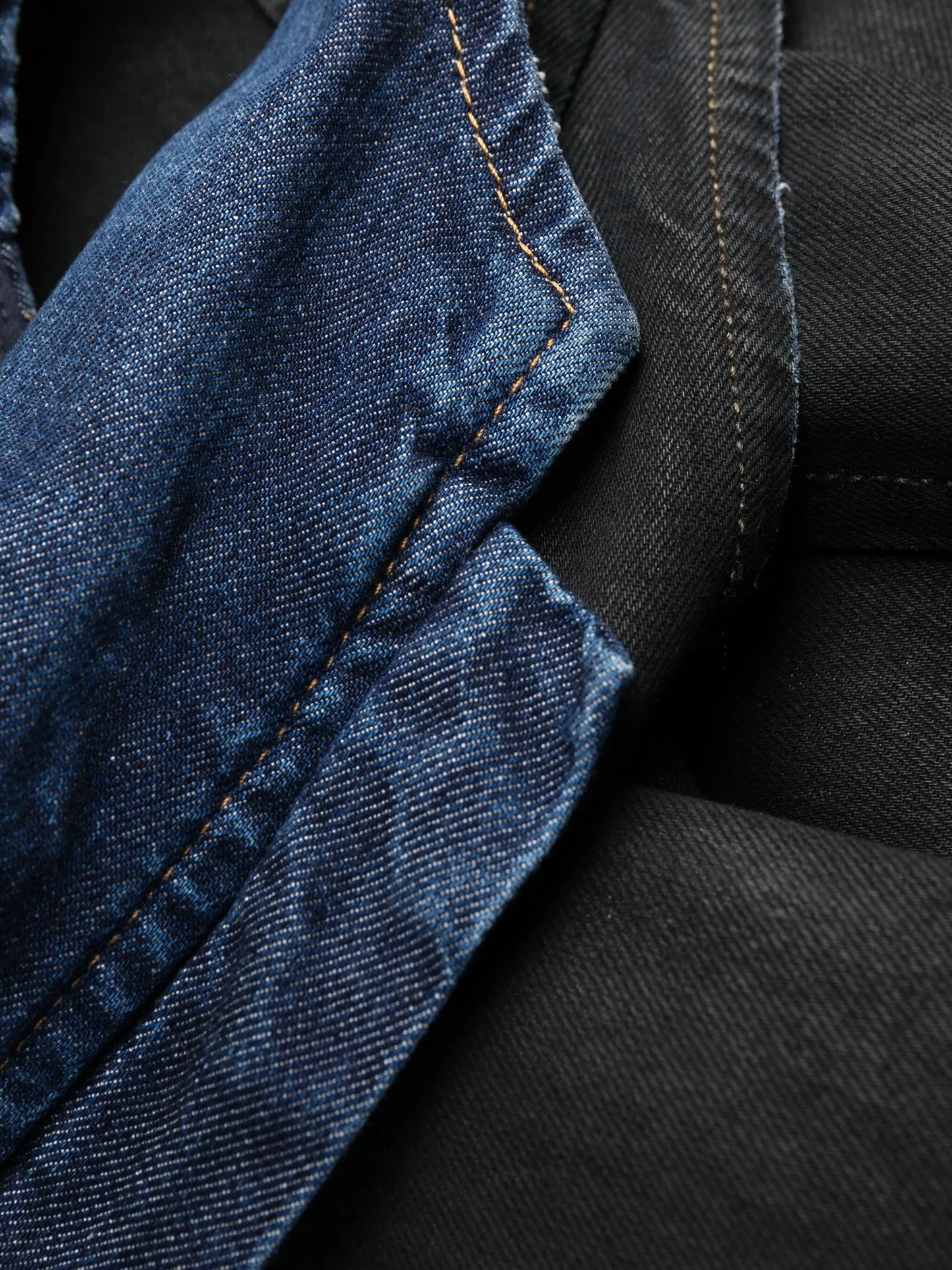 De-Lu S zip-up denim maxi dress