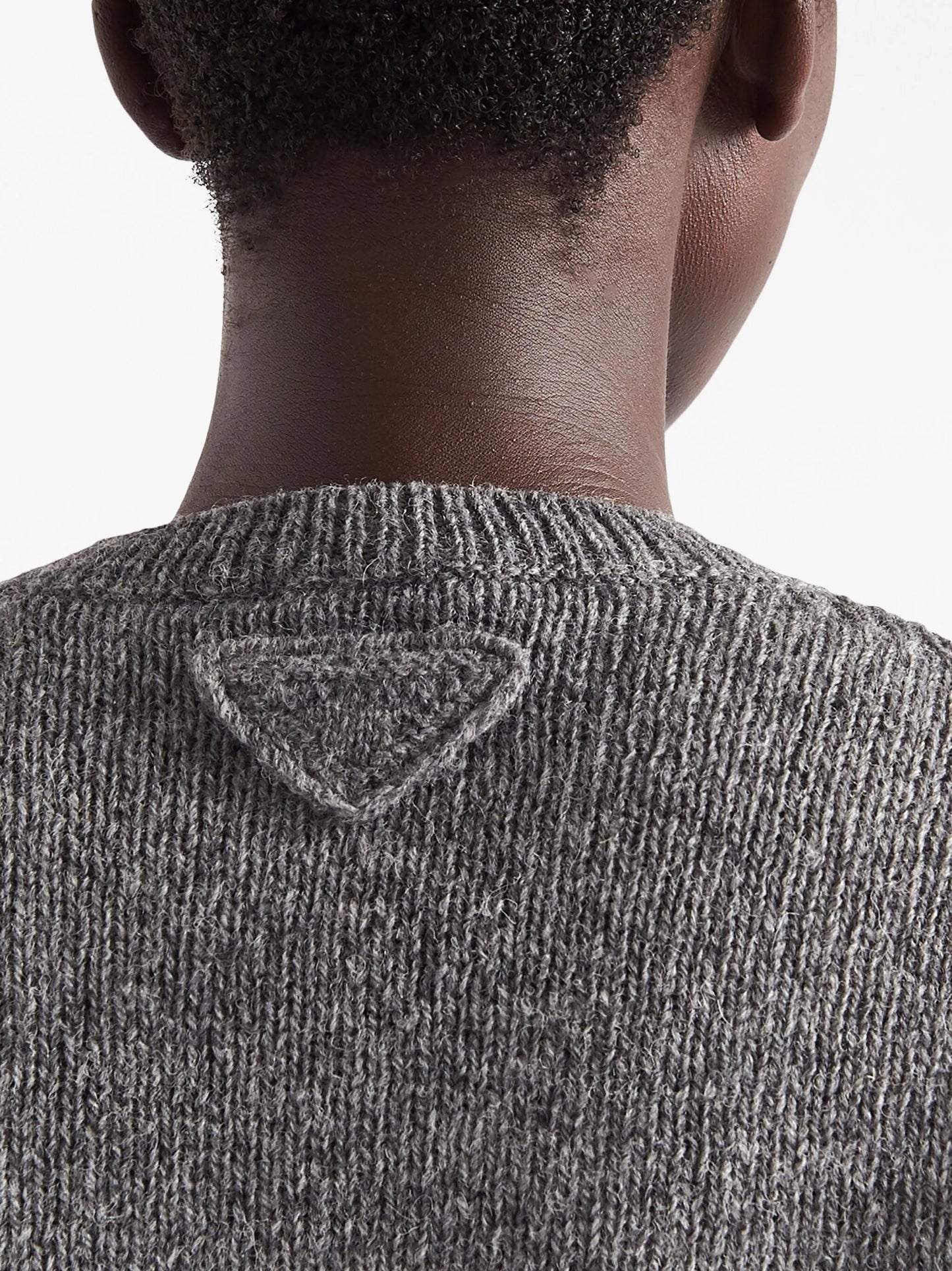 grey crew neck sweater