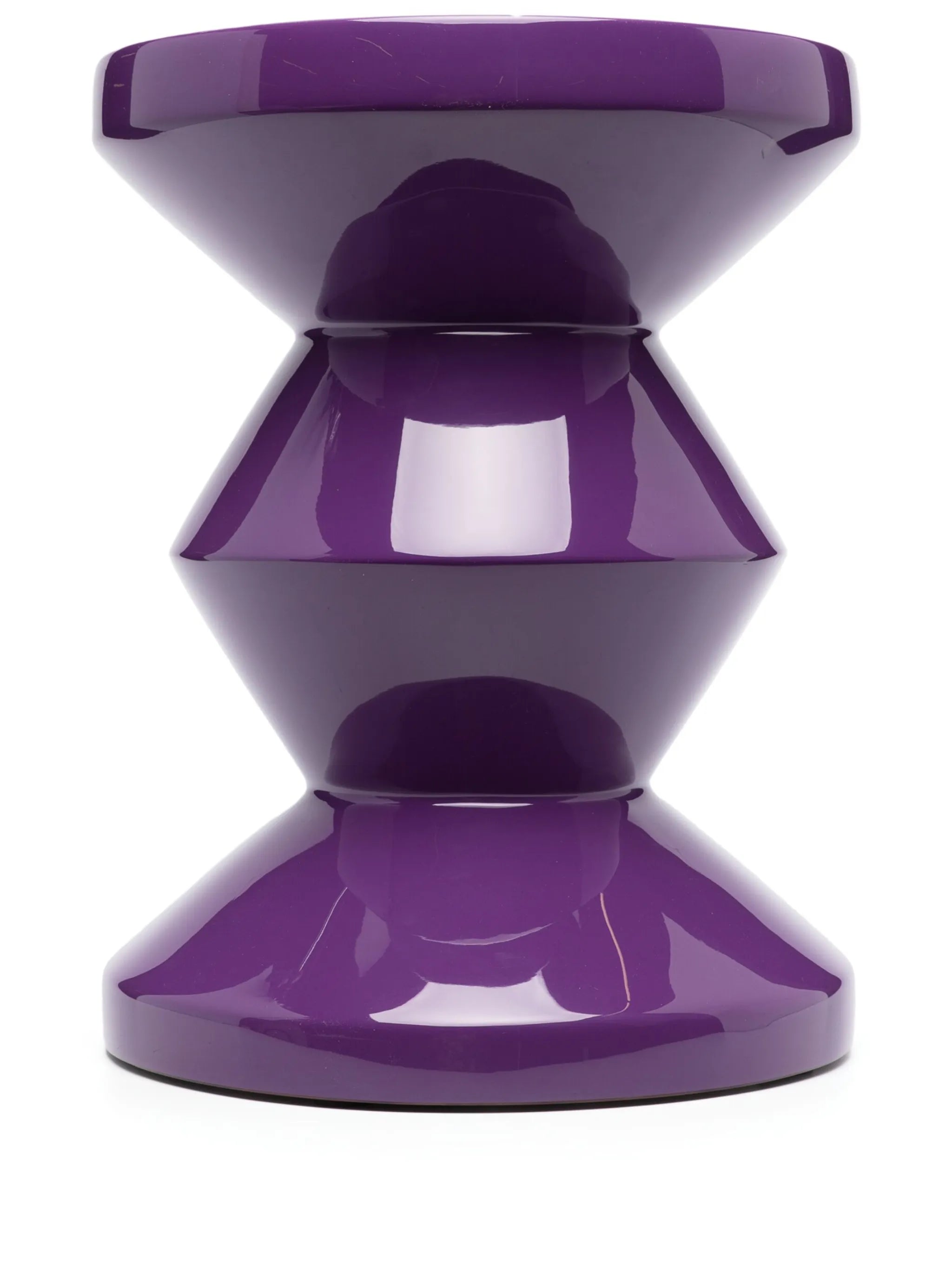 Zig Zag lacquered stool