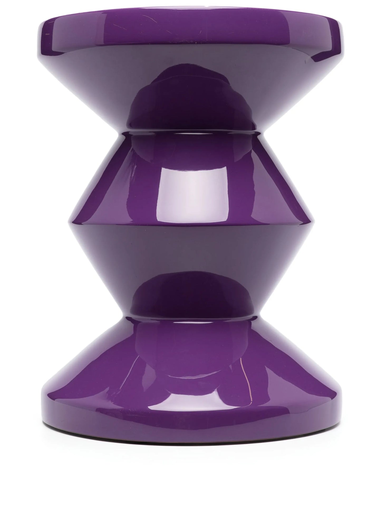 Zig Zag lacquered stool