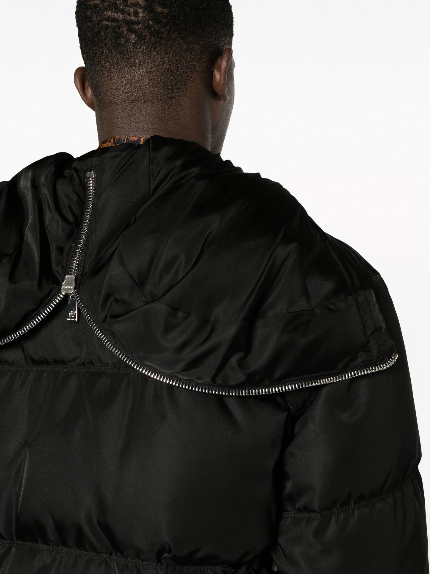 zip-detail puffer jacket