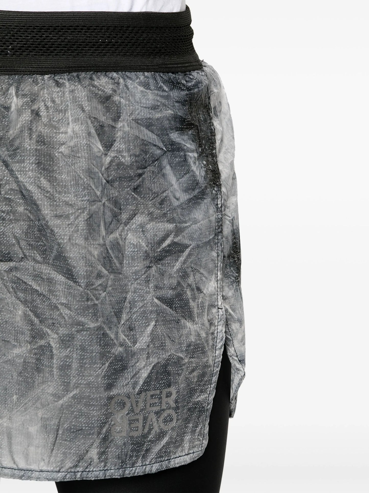 layered drawstring shorts