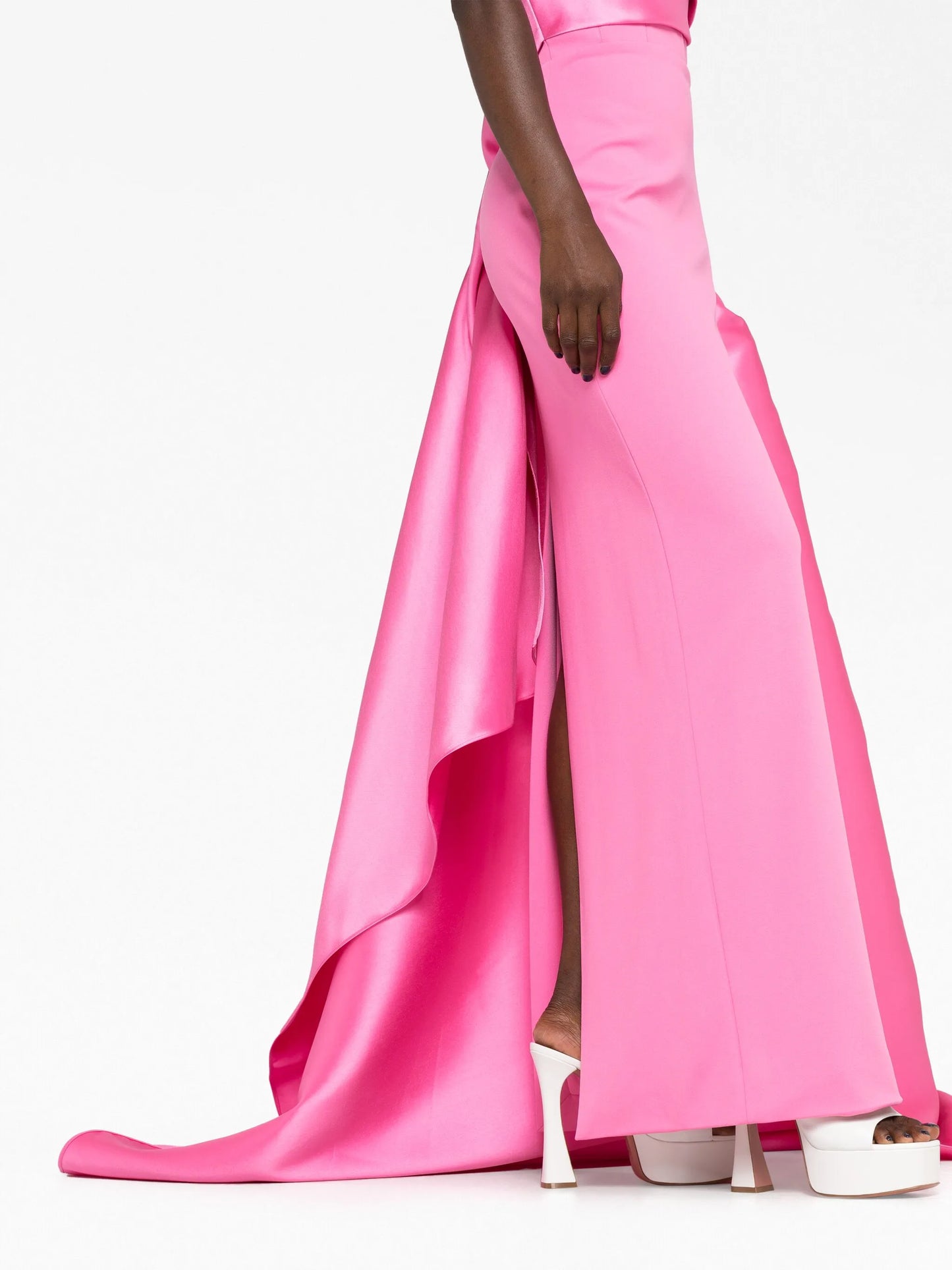 The Kinsley strapless draped gown