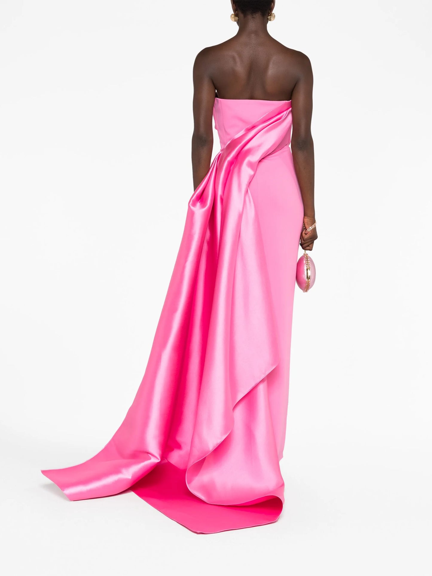 The Kinsley strapless draped gown