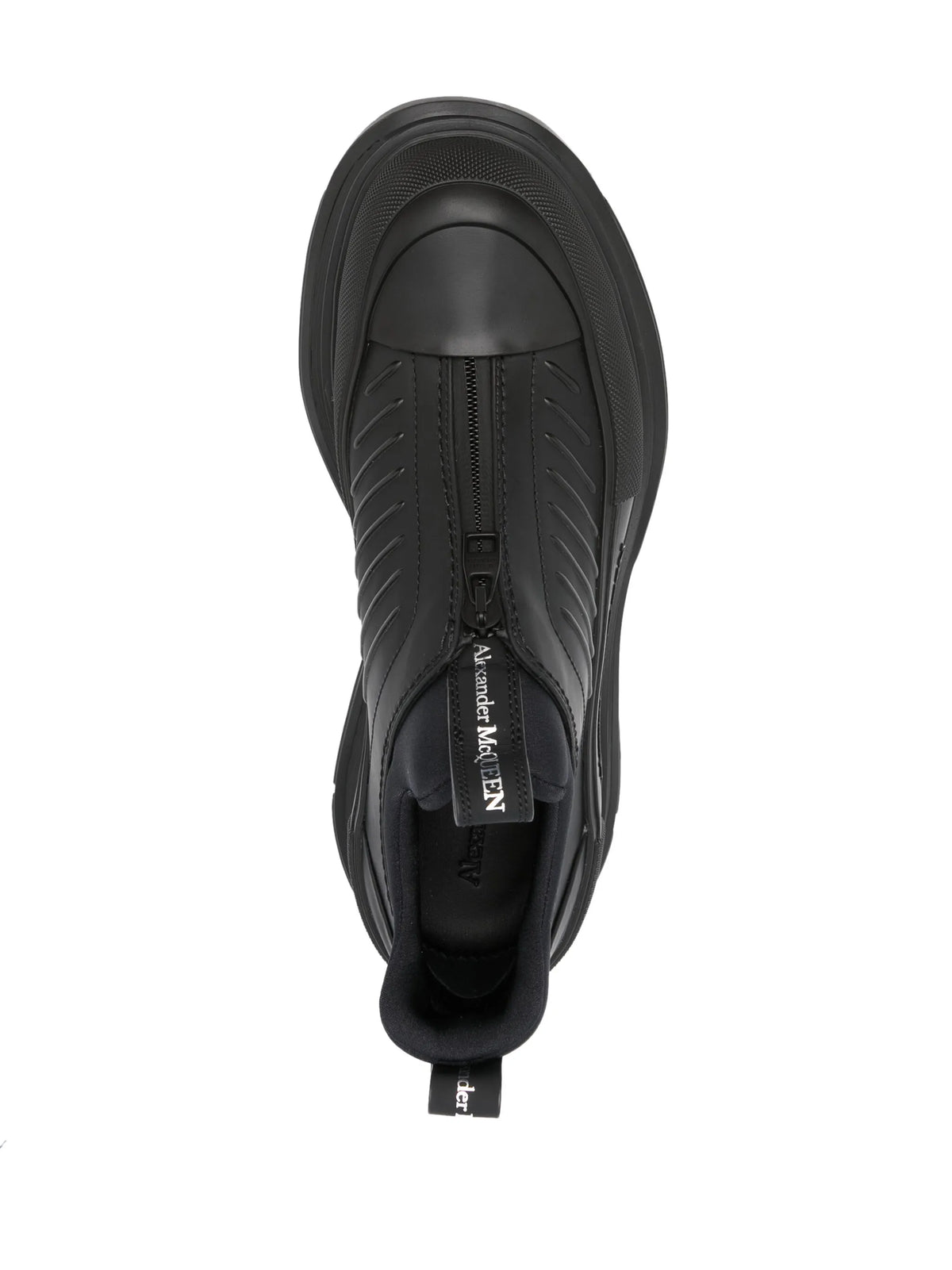 zip-up leathers sneakers