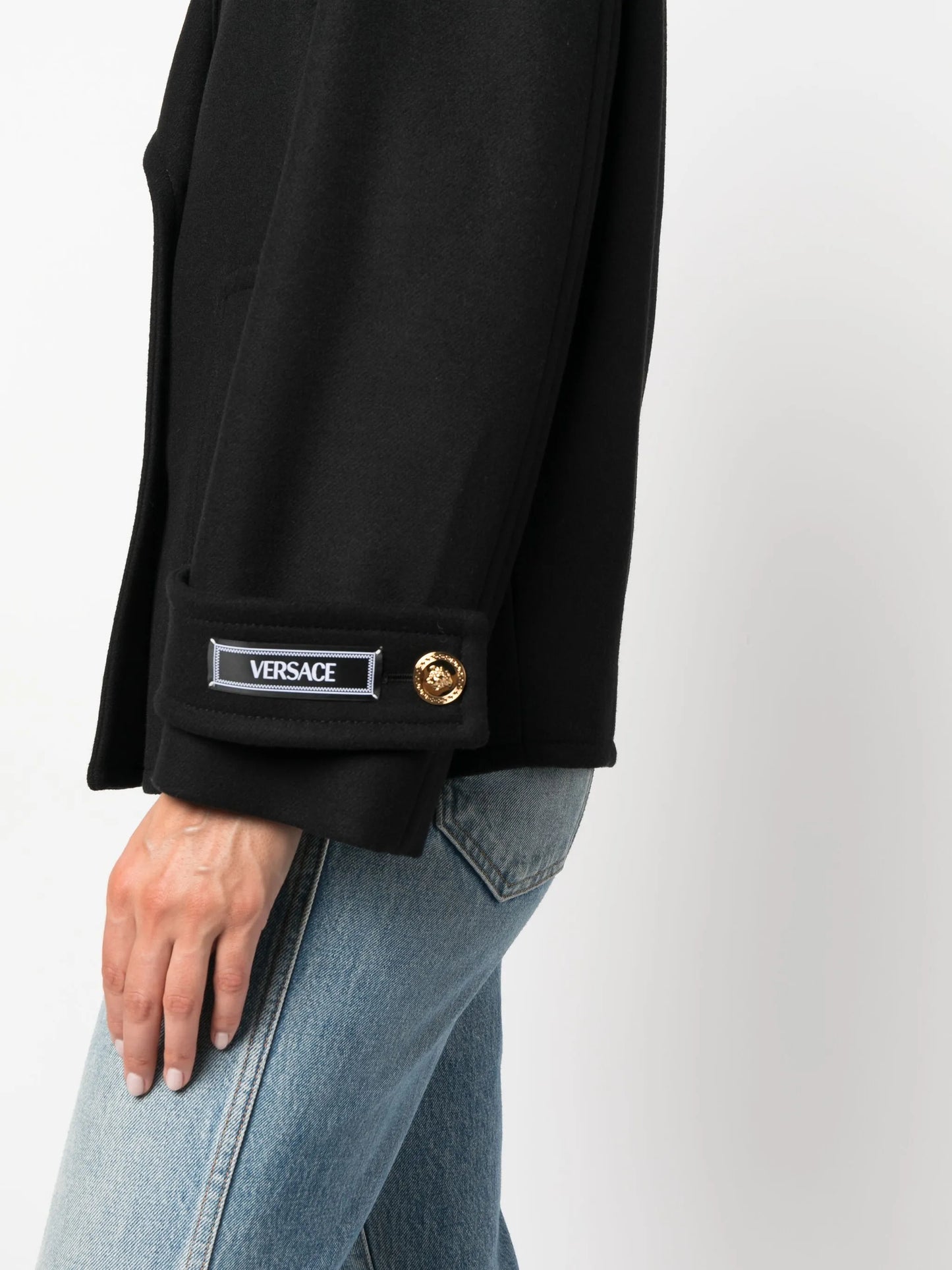 Medusa double-breasted coat