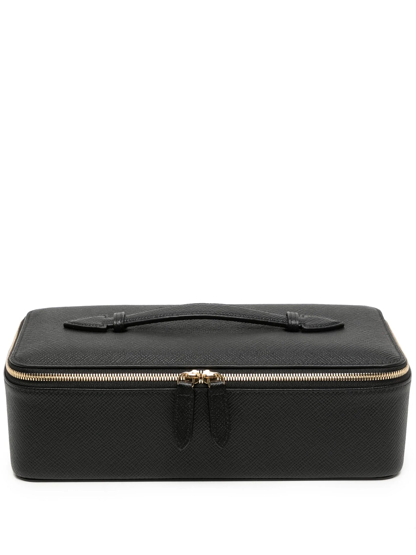 Panama leather jewellery travel case
