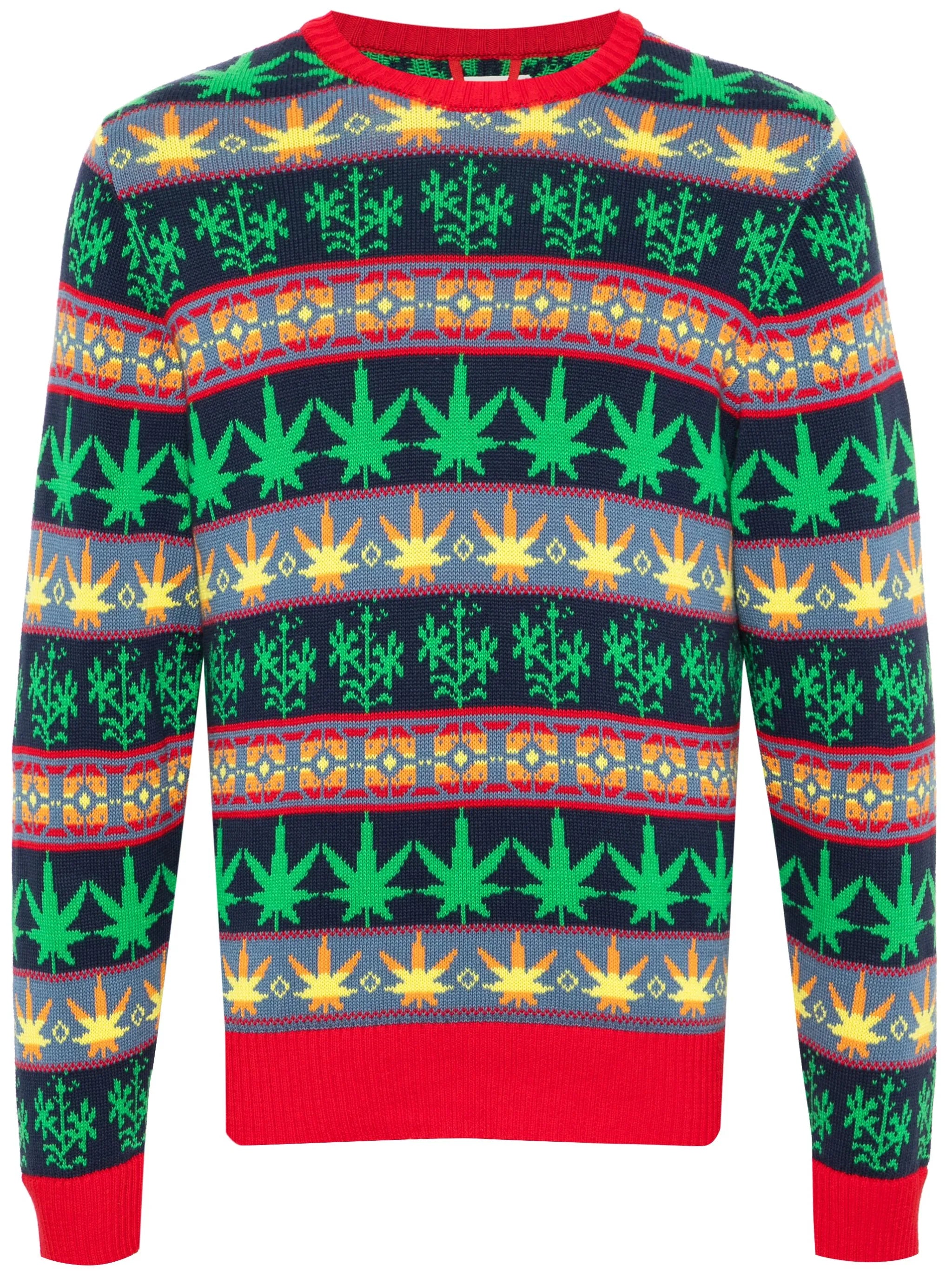 Marin patterned-jacquard jumper
