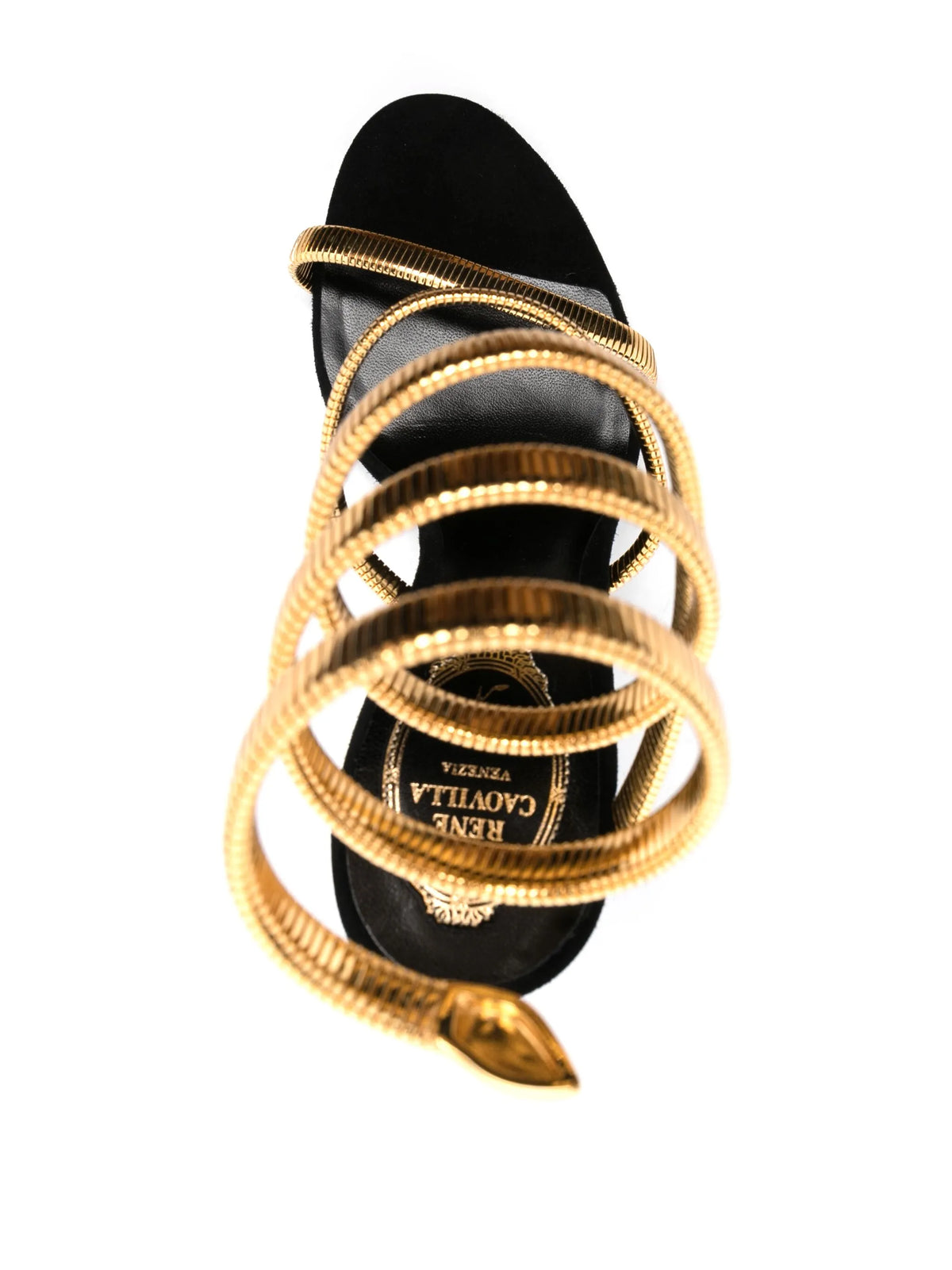 Juniper black and gold sandals 105