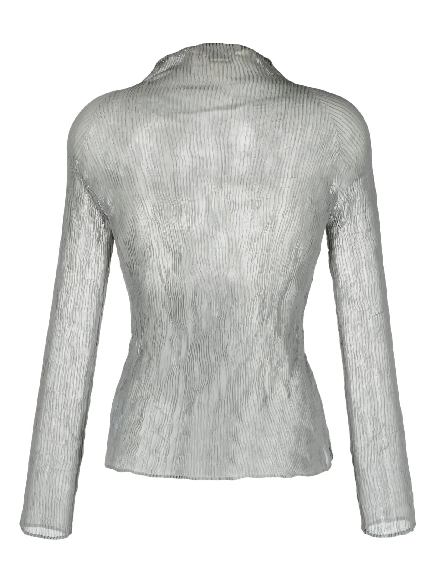 plissé chiffon top