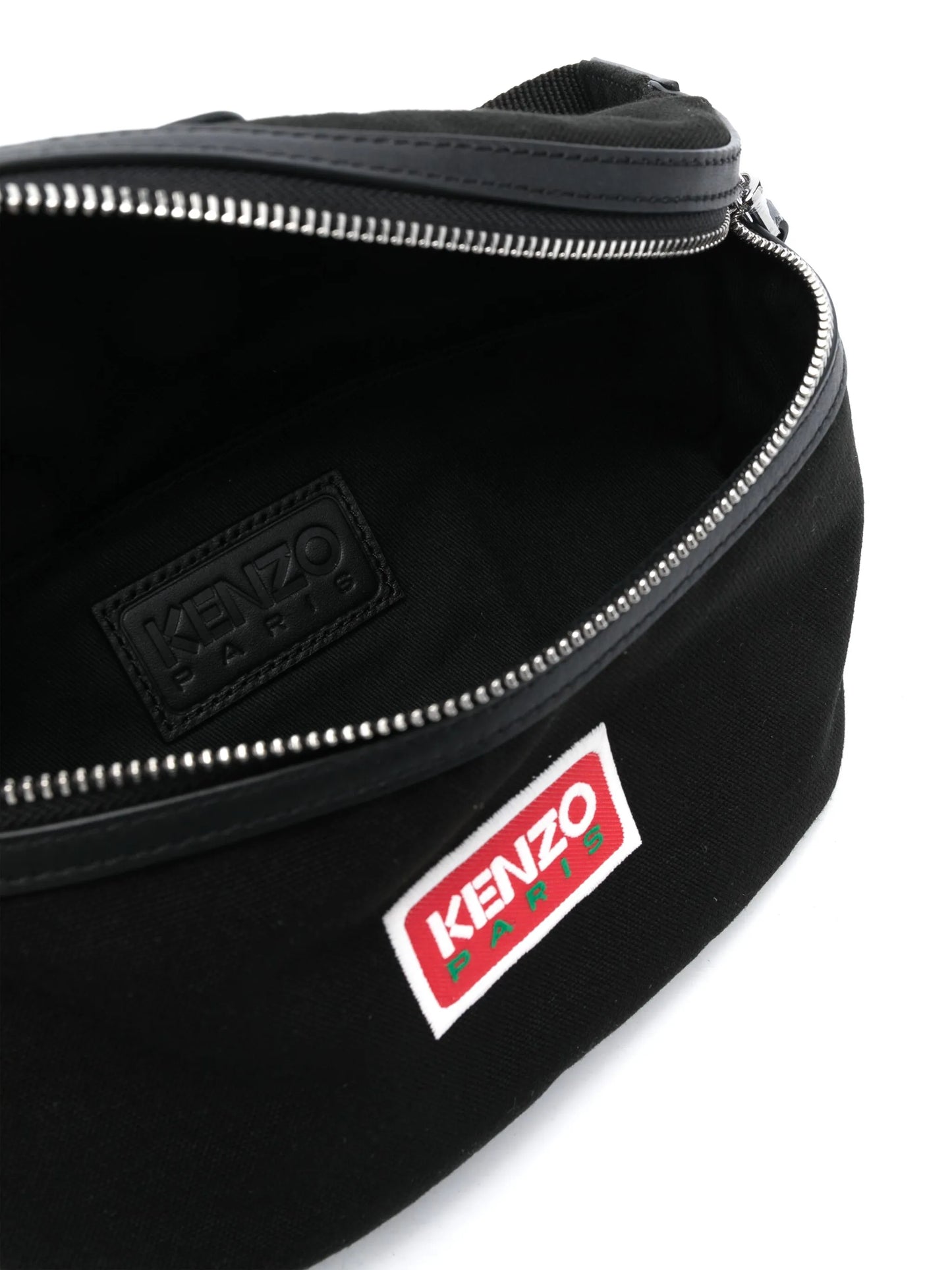 logo-patch canvas belt bag