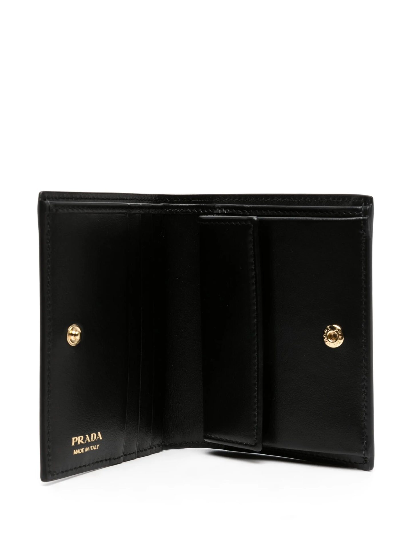 logo-plaque floral-embossed patent wallet