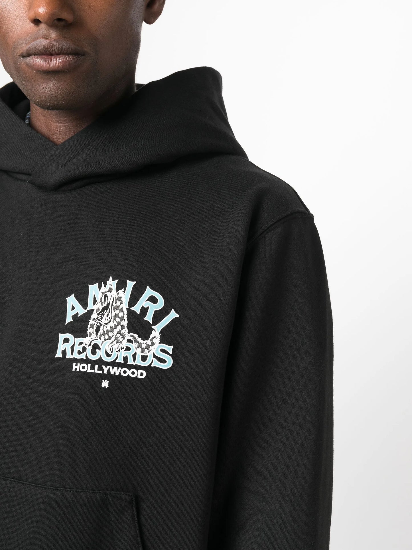 logo-print cotton hoodie