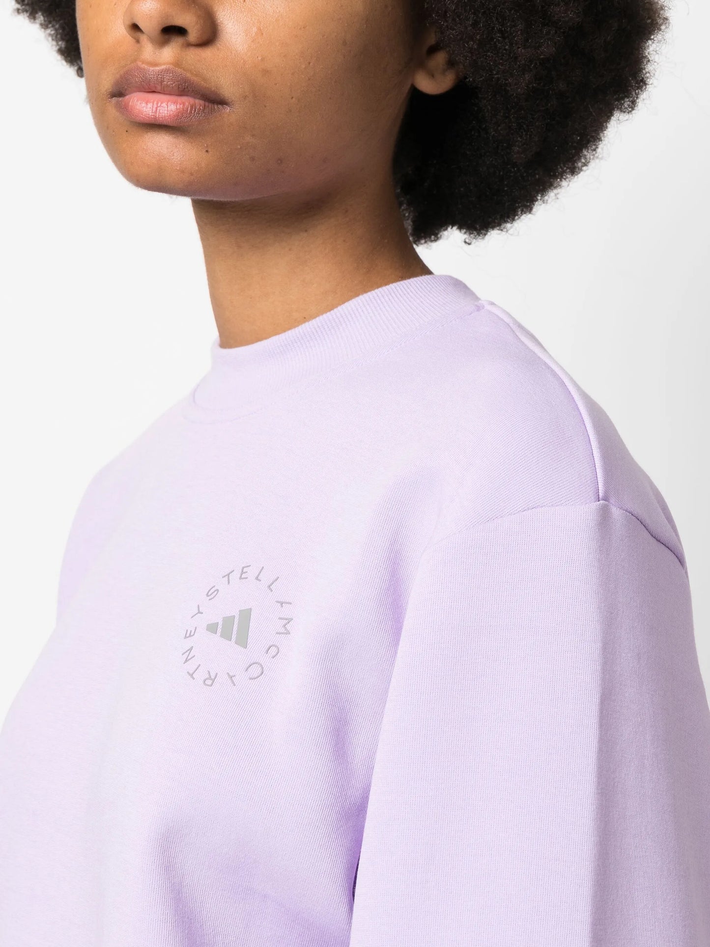 logo-print organic cotton sweatshirt