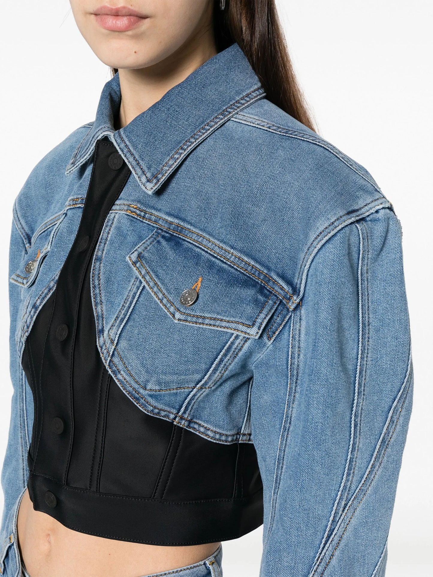 cropped denim jacket