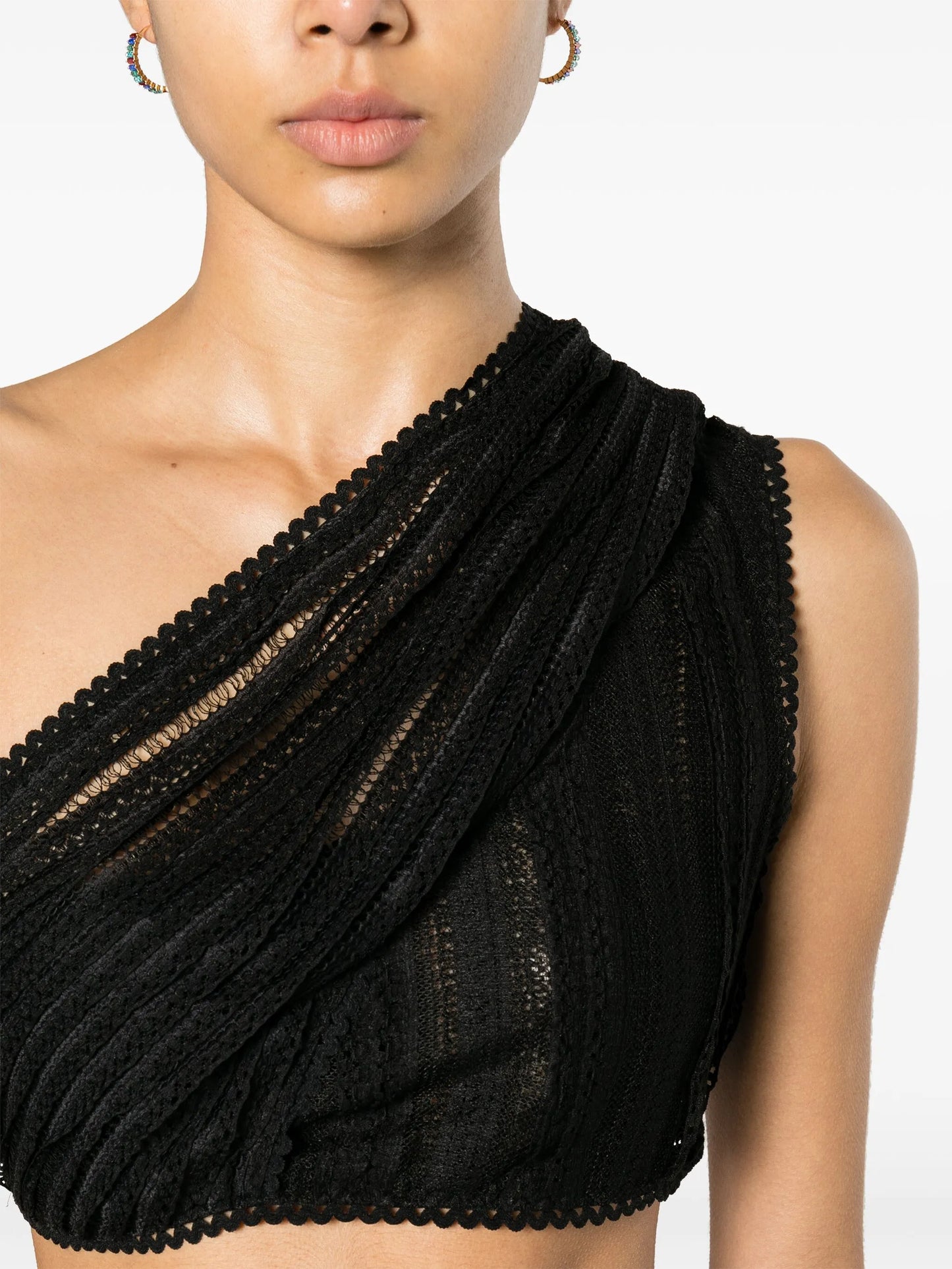 Marthy one-shoulder crop top
