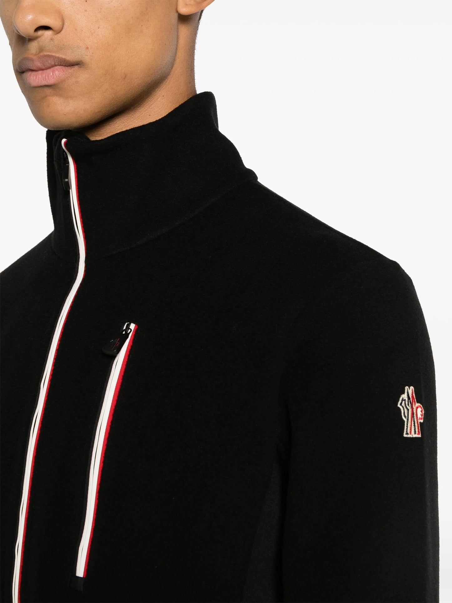 half-zip fleece sweatshirt