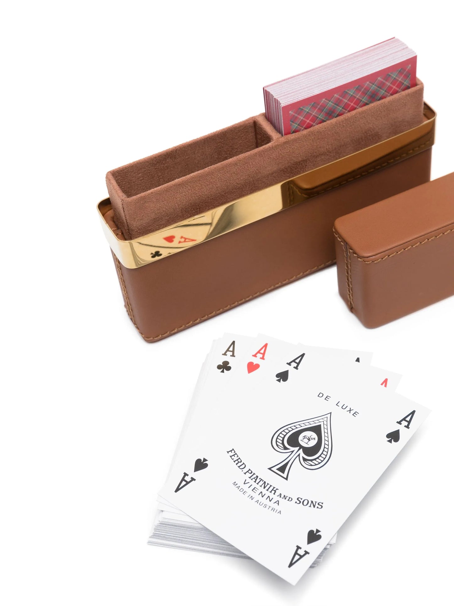 Westover leather playcard set