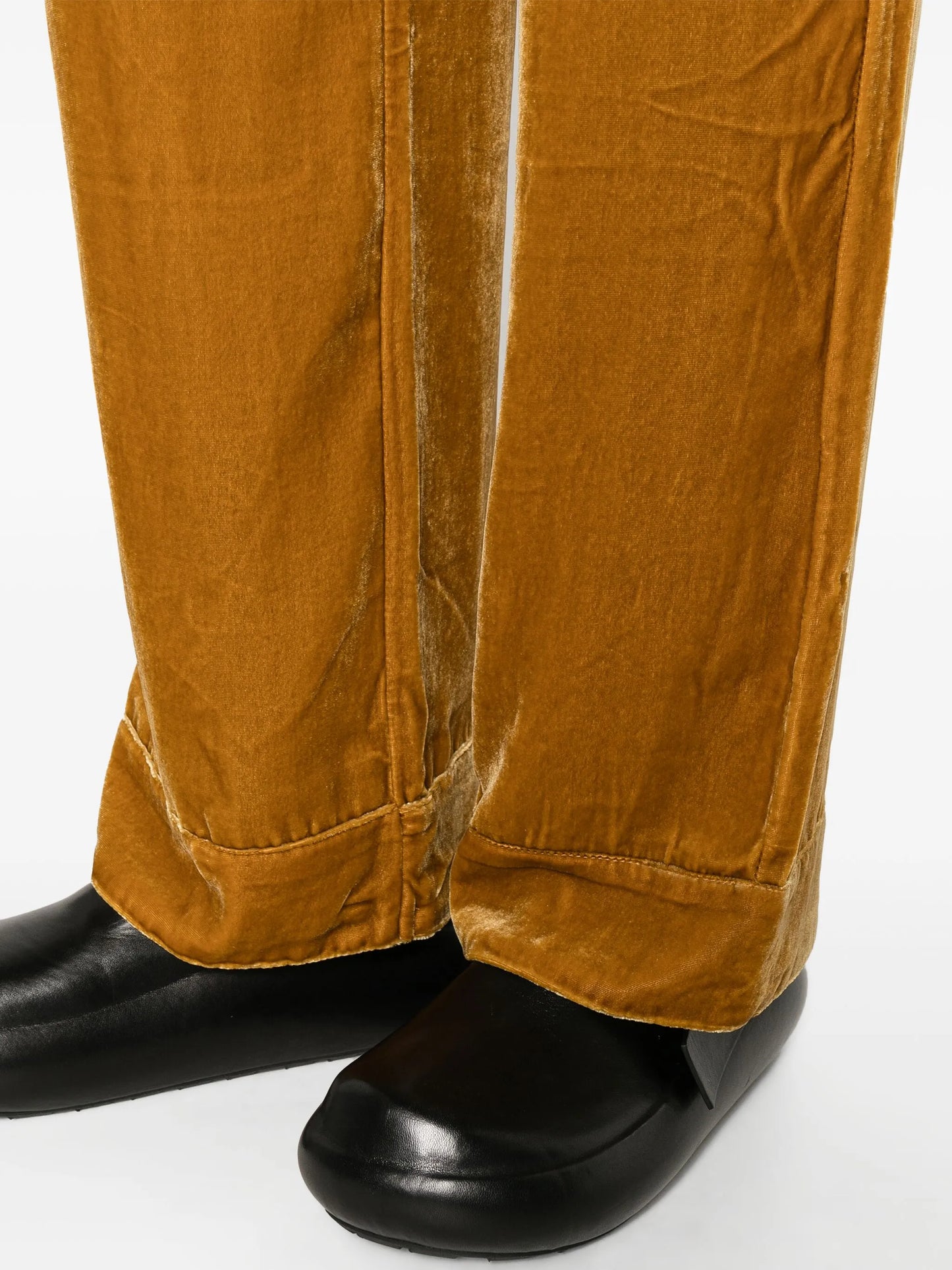 Aurelia straight-leg velvet trousers