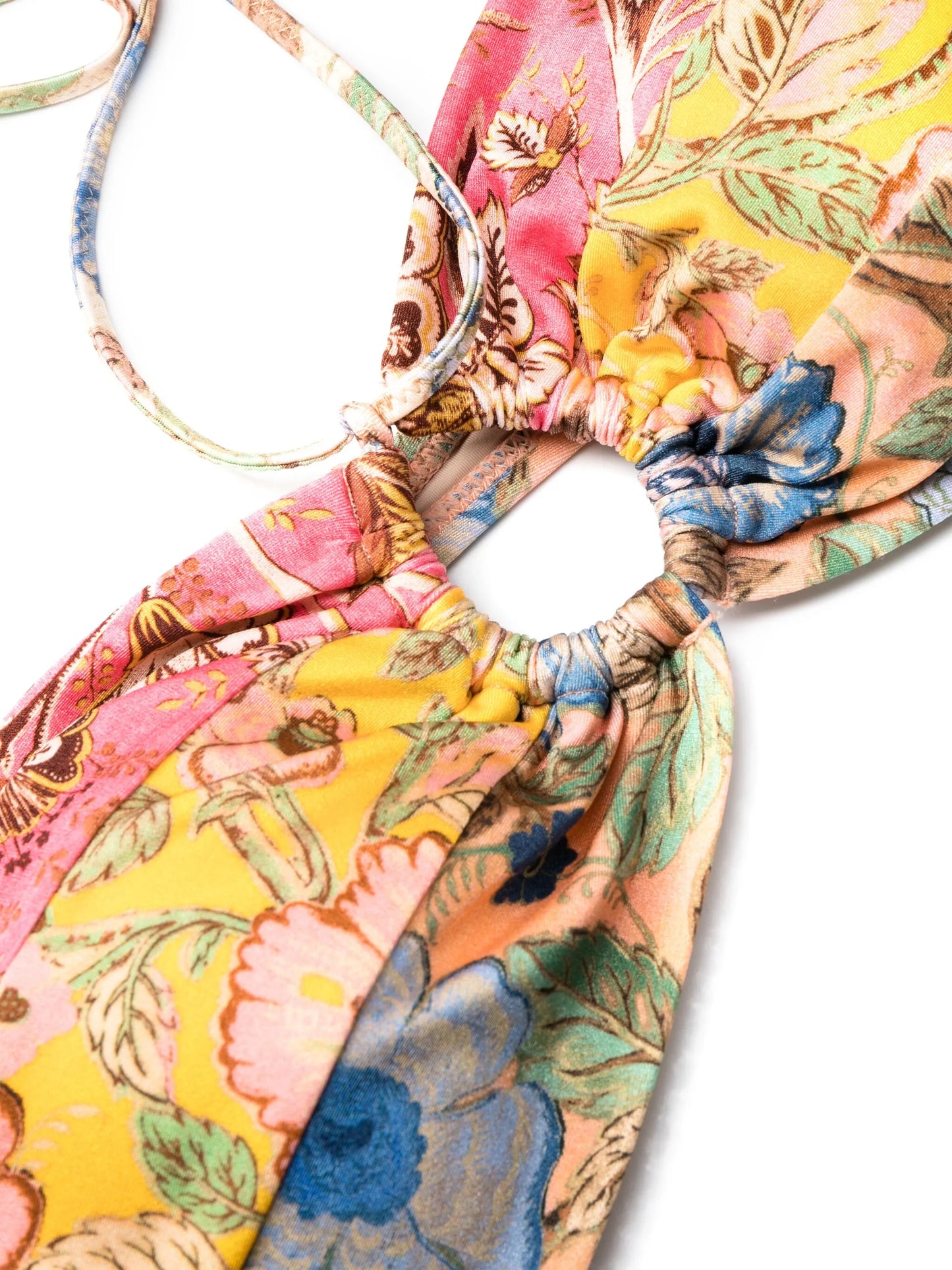 Junie floral-print halterneck bikini