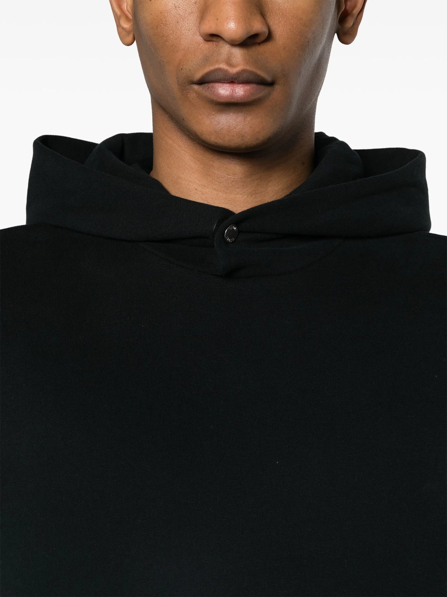 drop-shoulder jersey hoodie