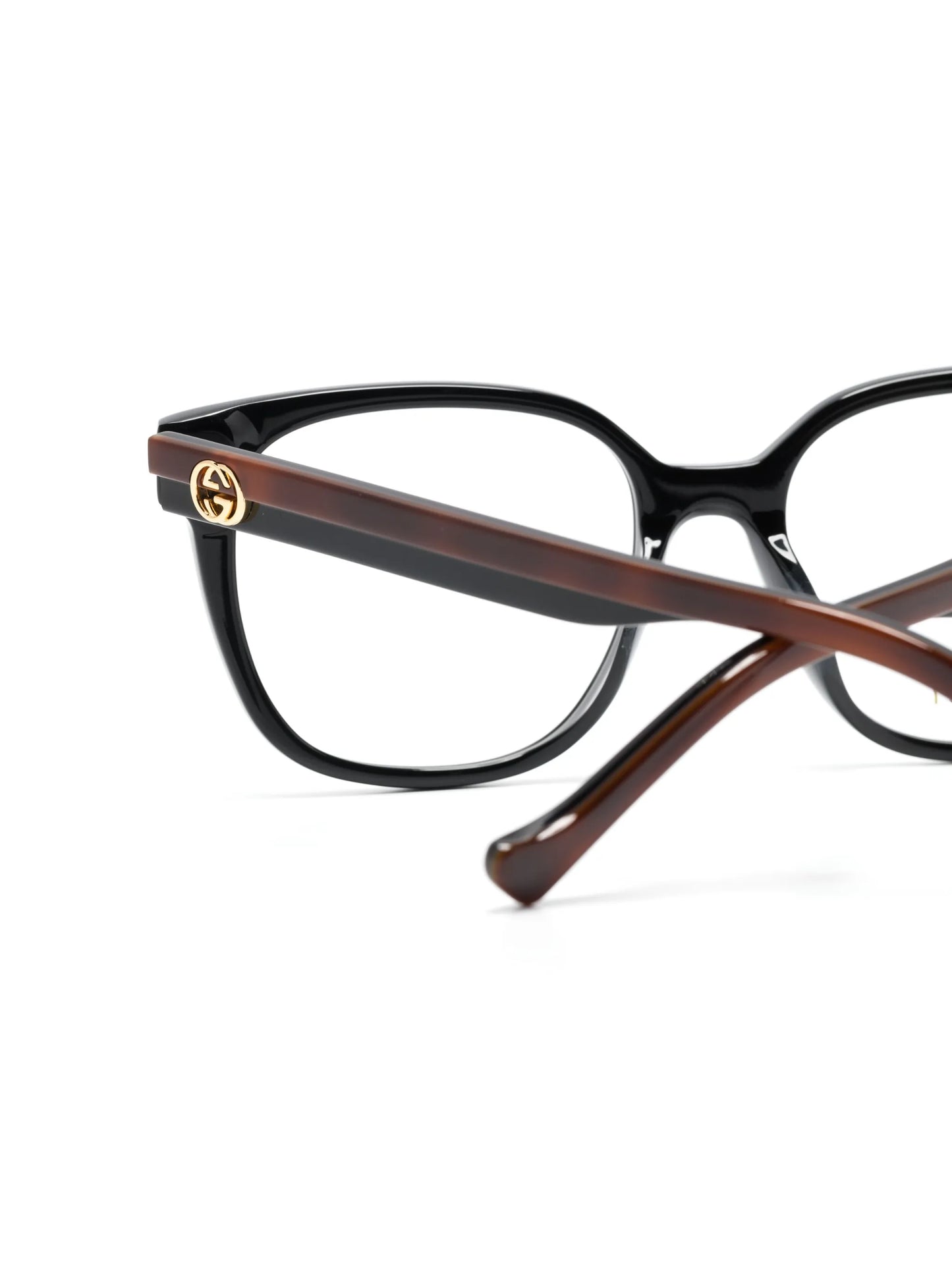 logo-plaque square-frame glasses