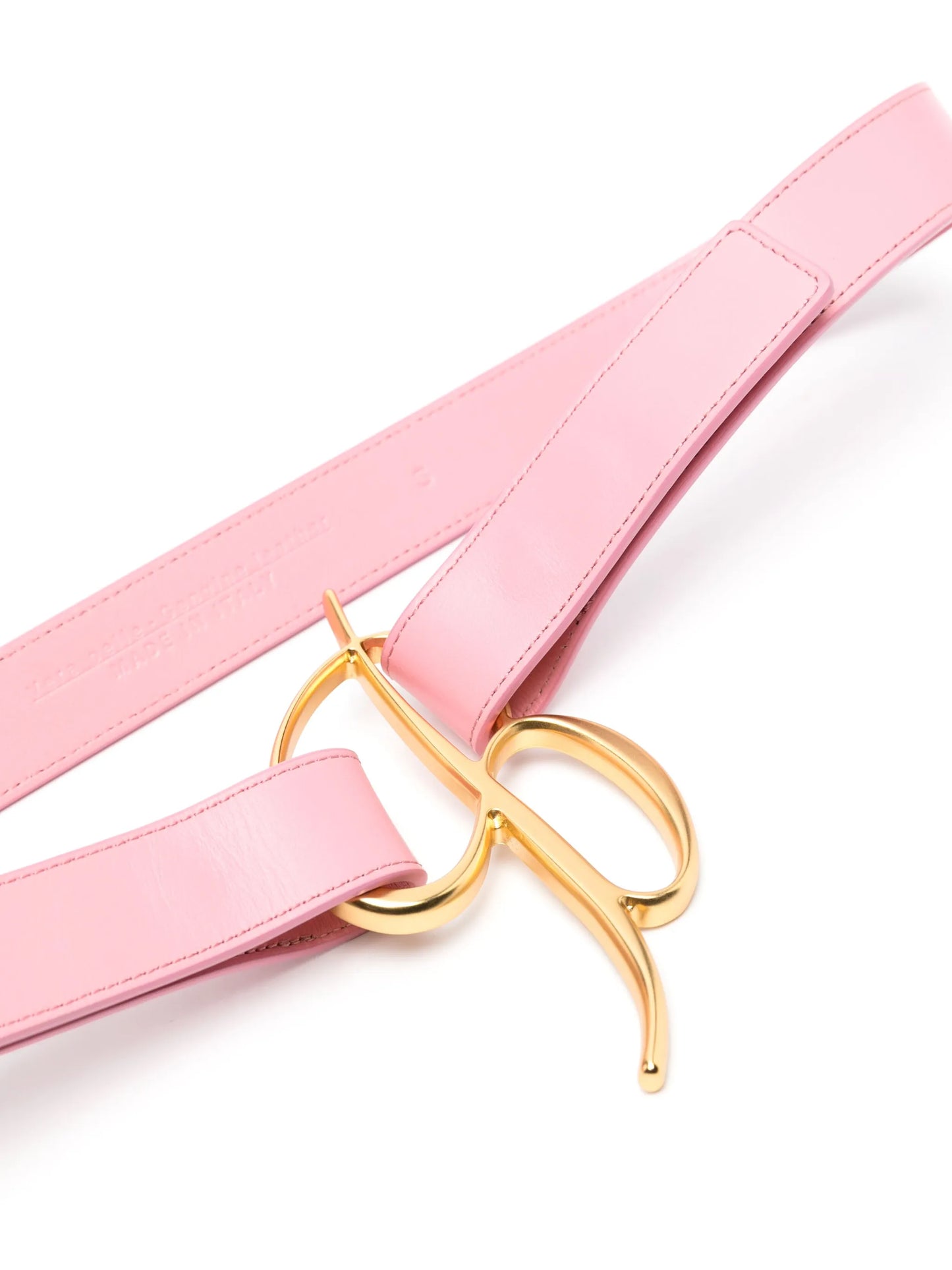 B-buckle leather belt