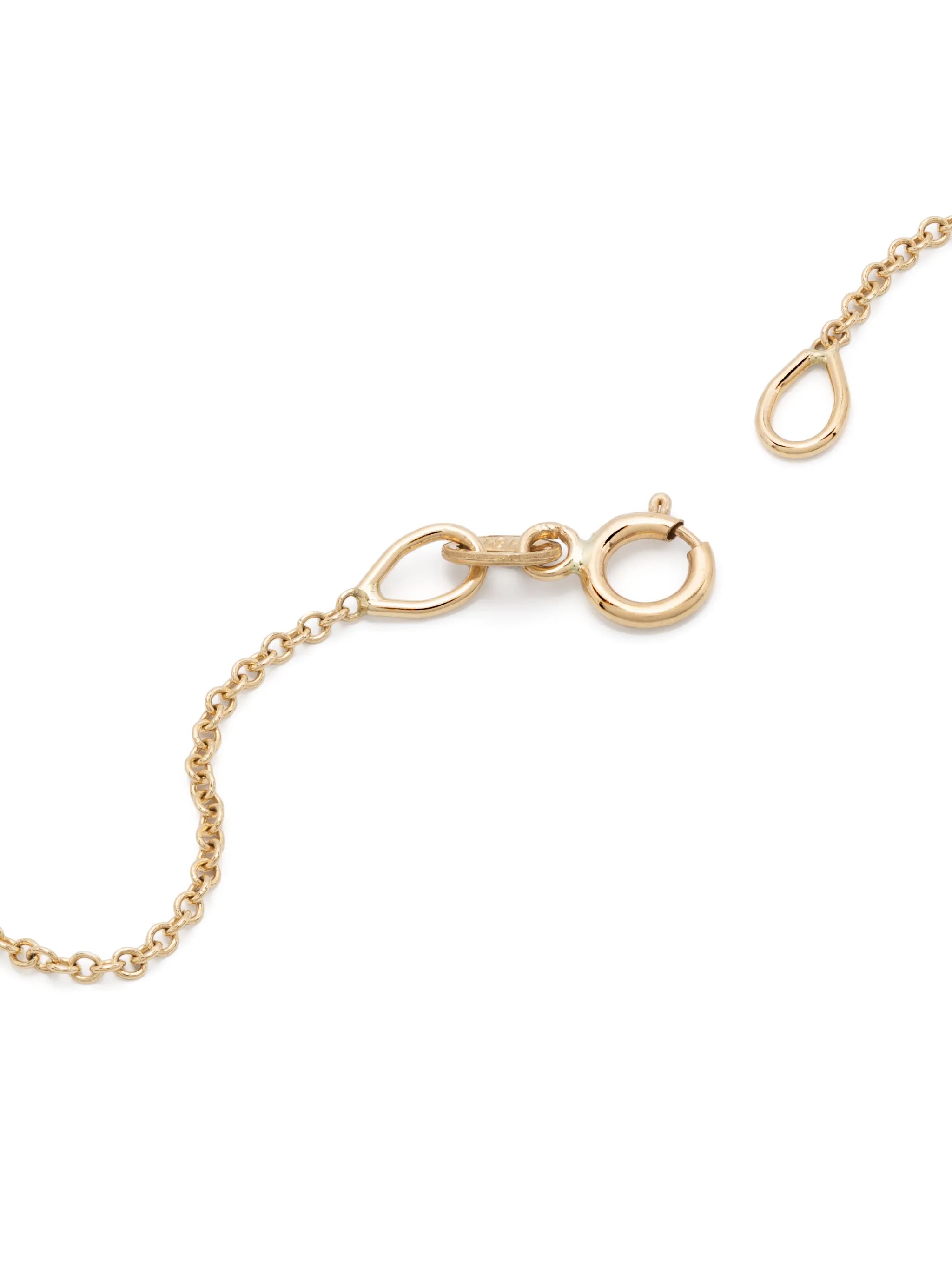 18kt yellow gold Micro Crescent link necklace