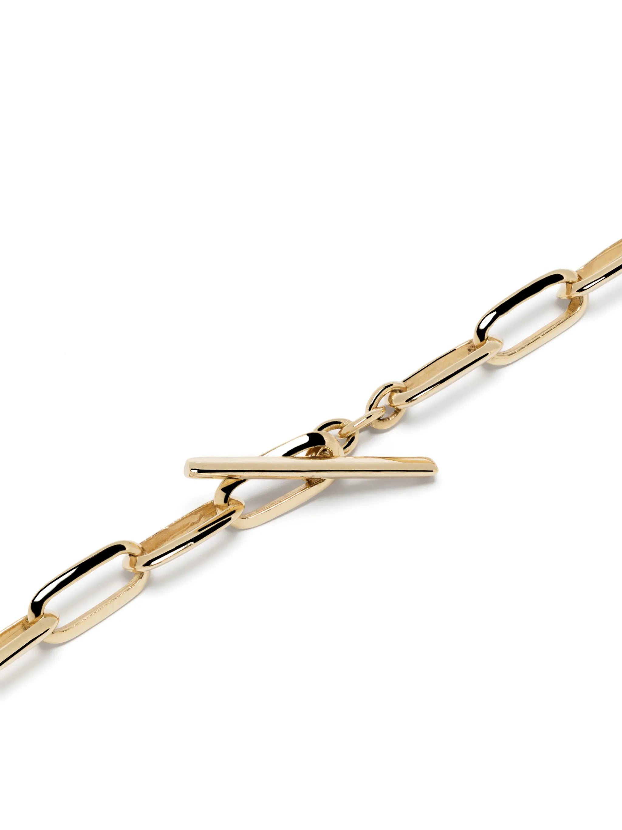 18kt yellow gold diamond link necklace