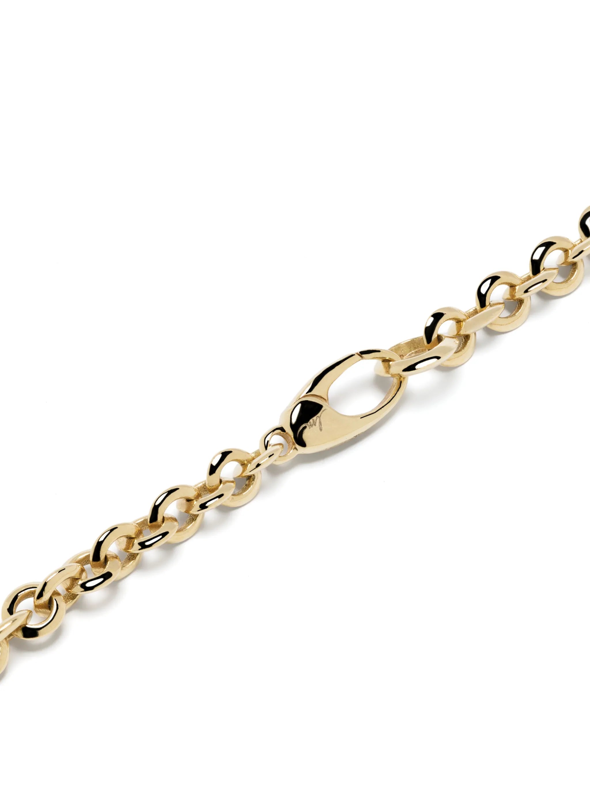 18kt yellow gold diamond chain necklace