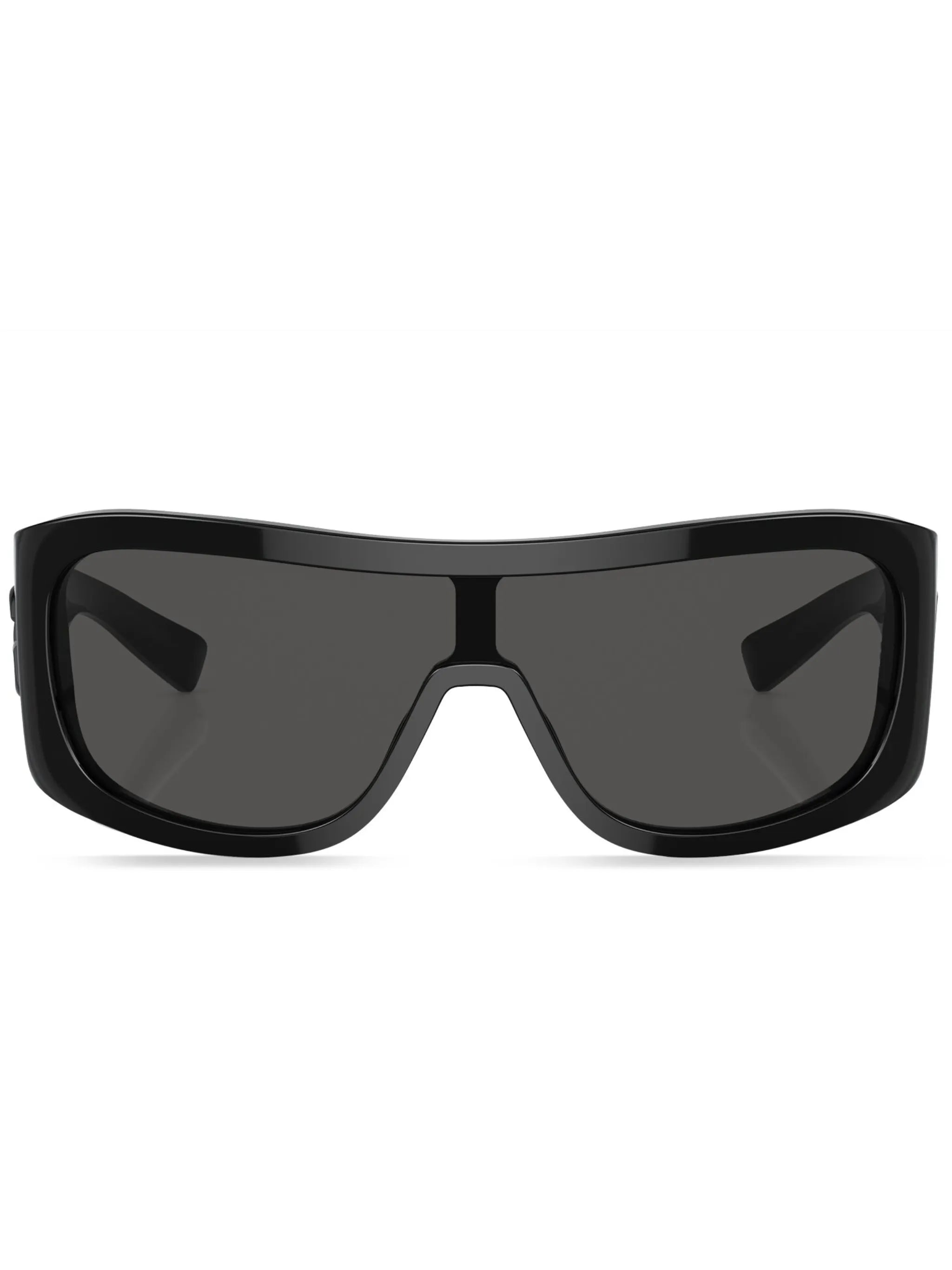 shield-frame tinted sunglasses