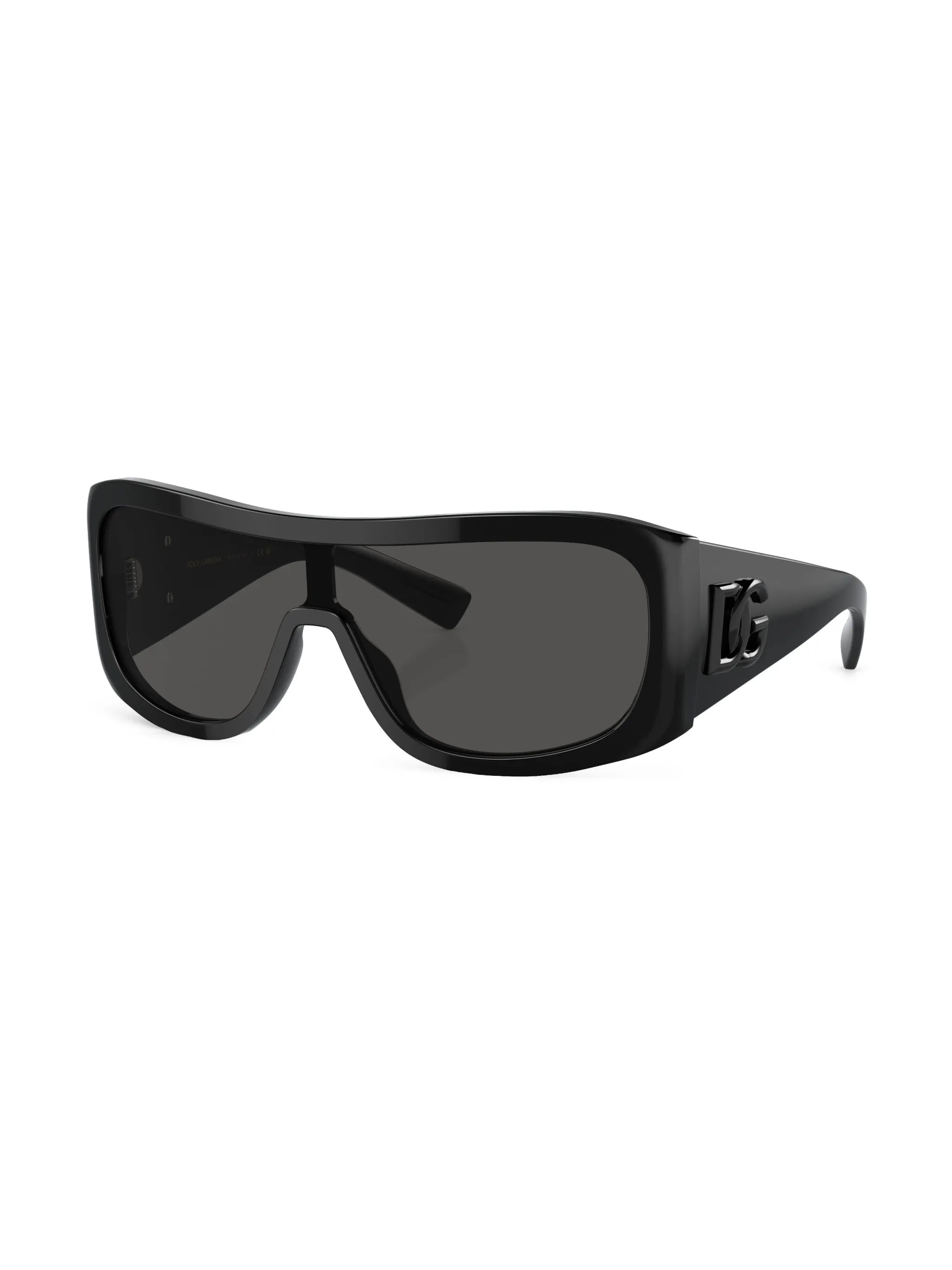 shield-frame tinted sunglasses