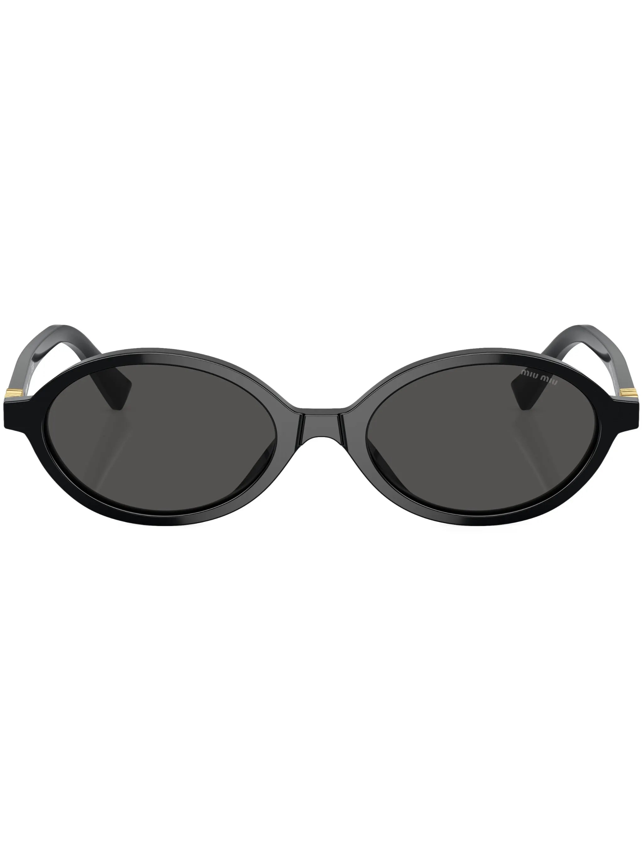 logo-lettering oval sunglasses
