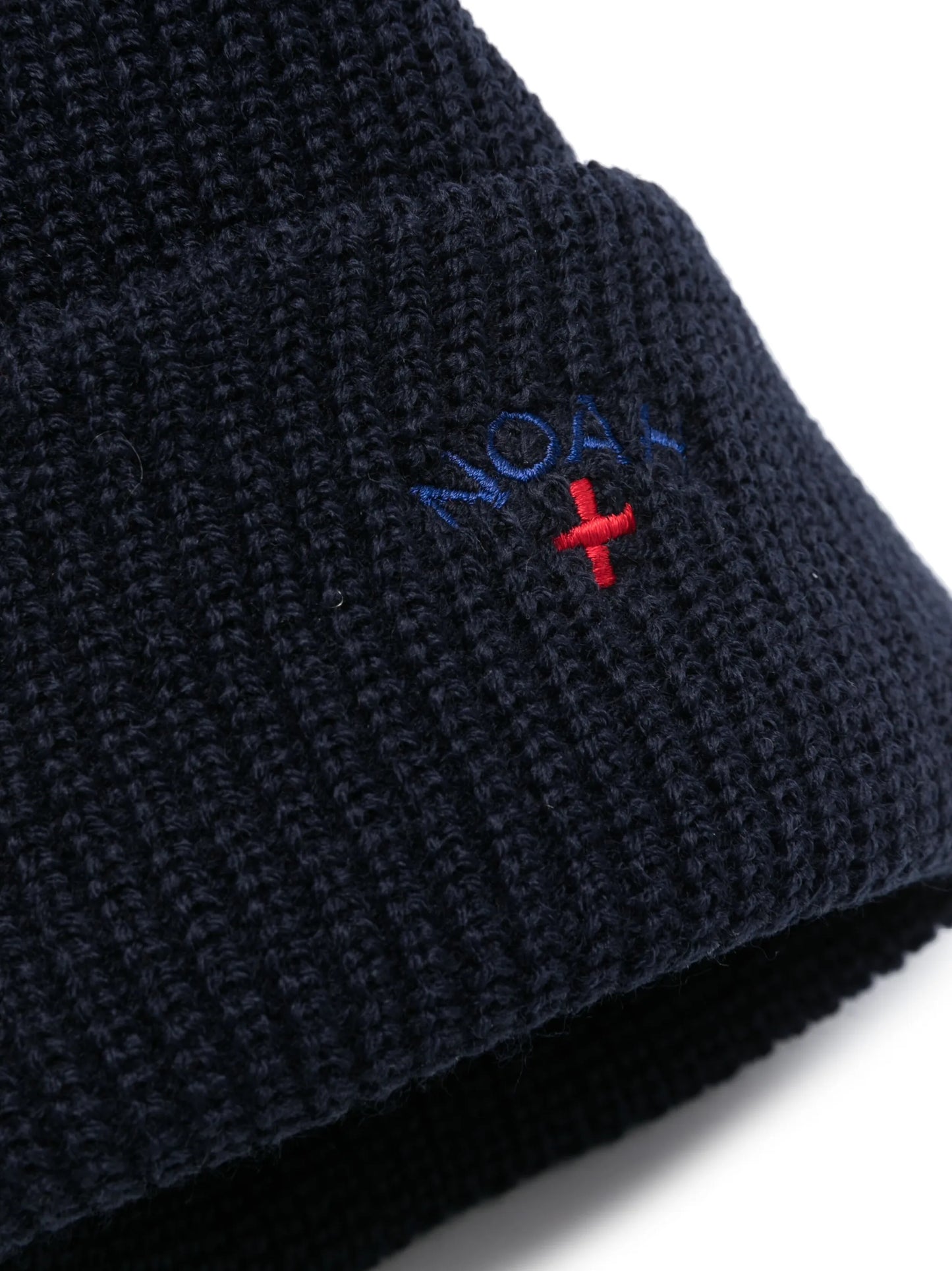 logo-embroidered knitted beanie
