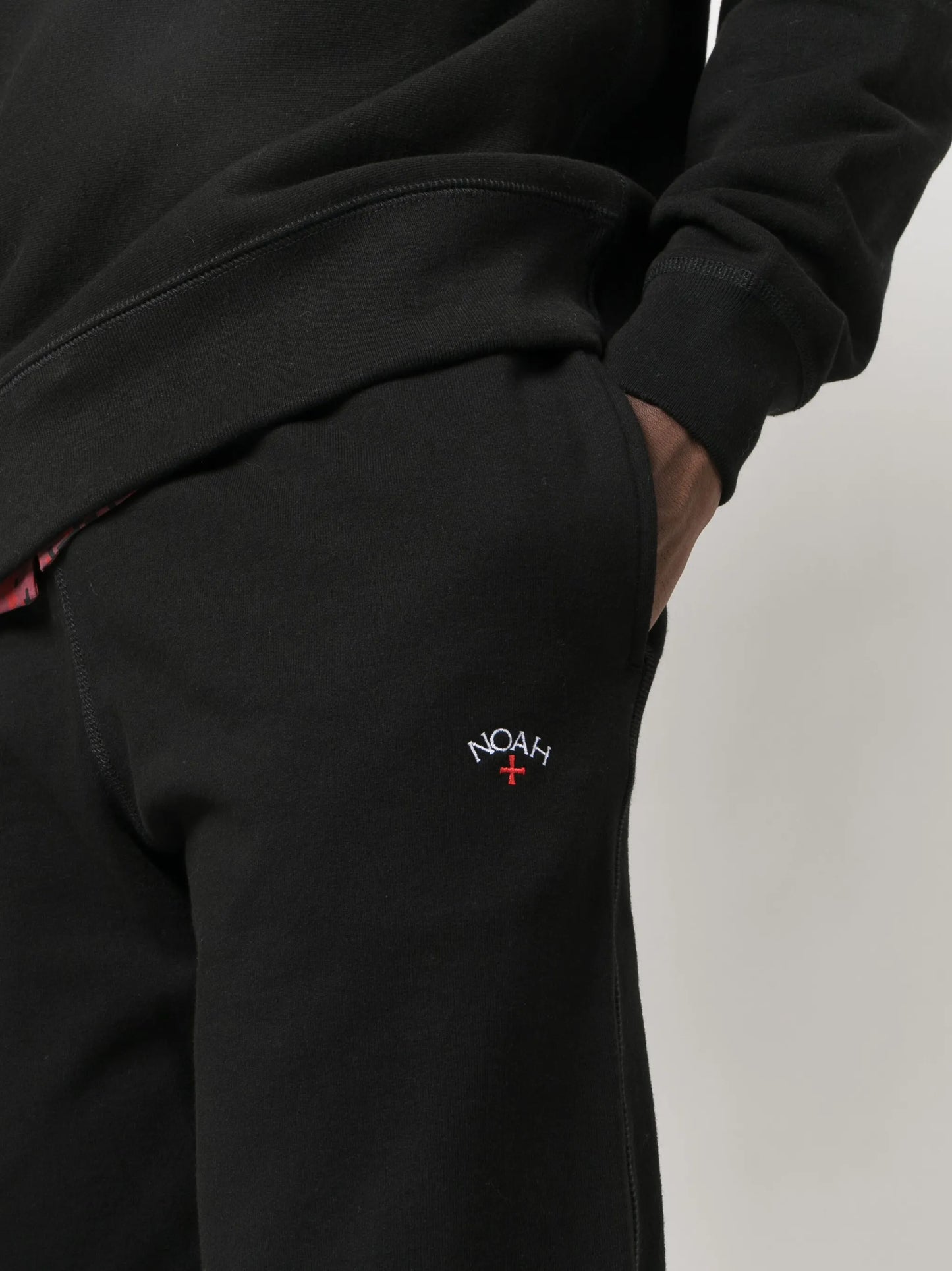 logo-embroidered cotton track pants