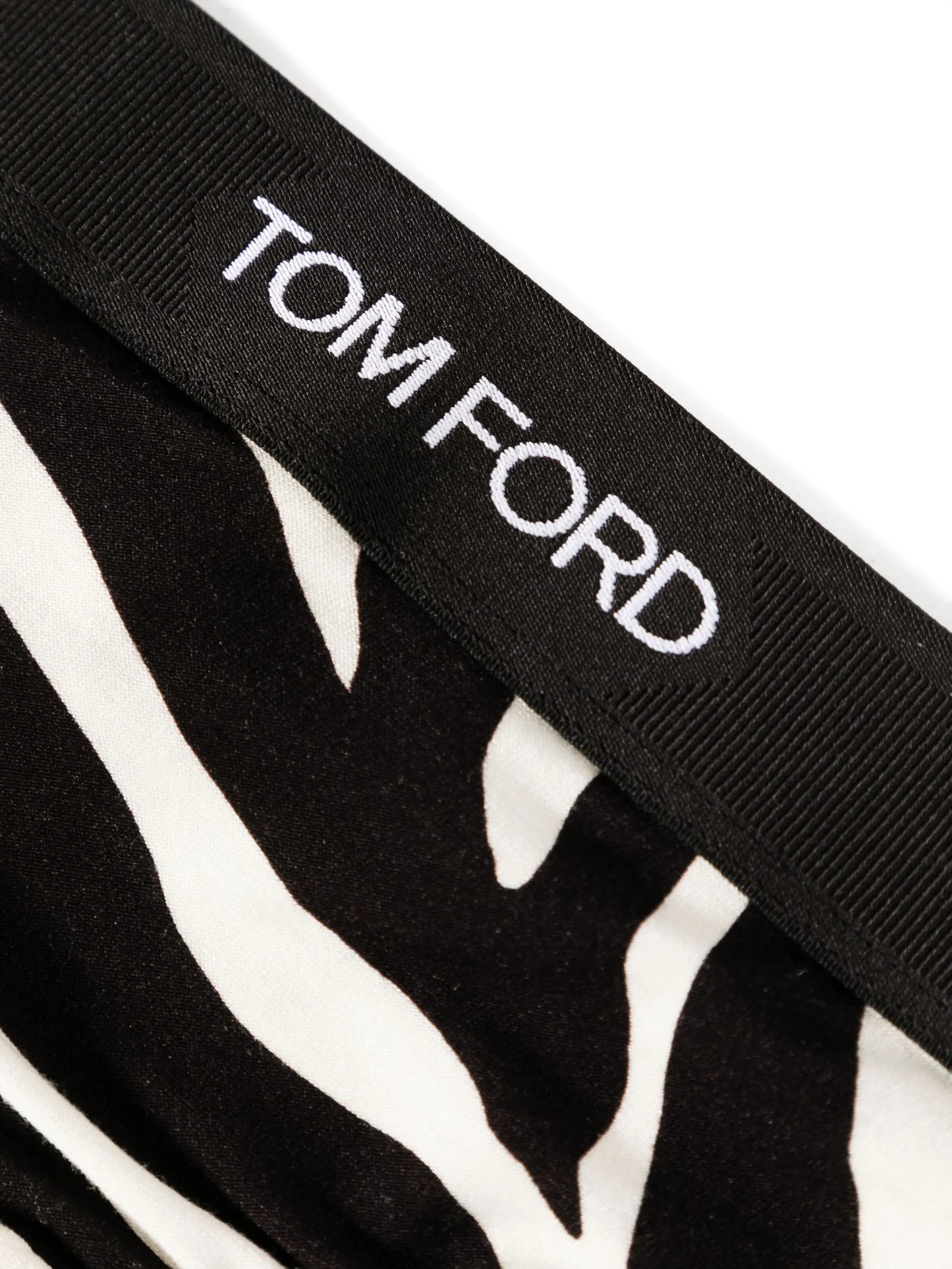 Optical zebra-print thong