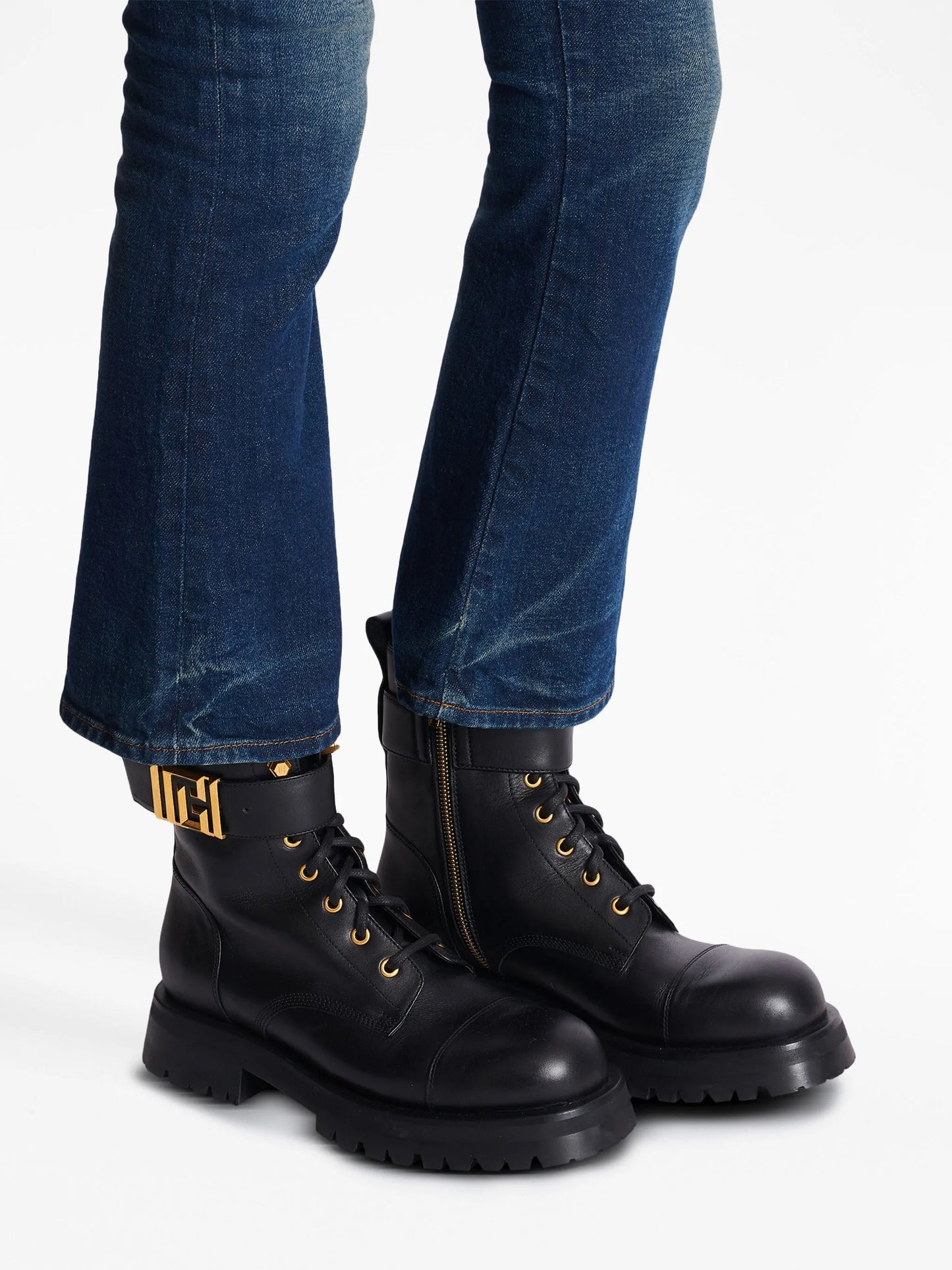 Romy lace-up leather boots