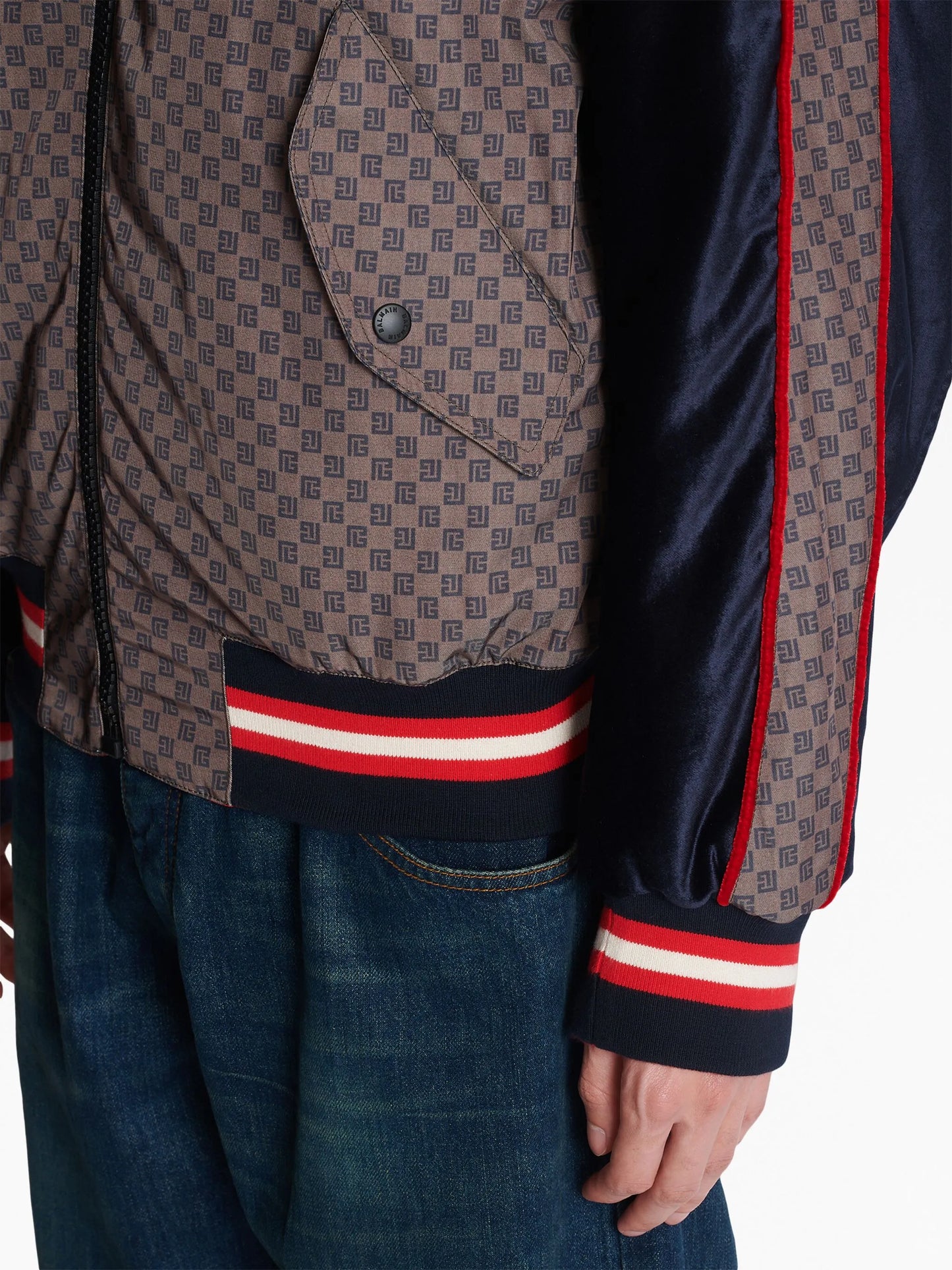 PB-monogram bomber jacket