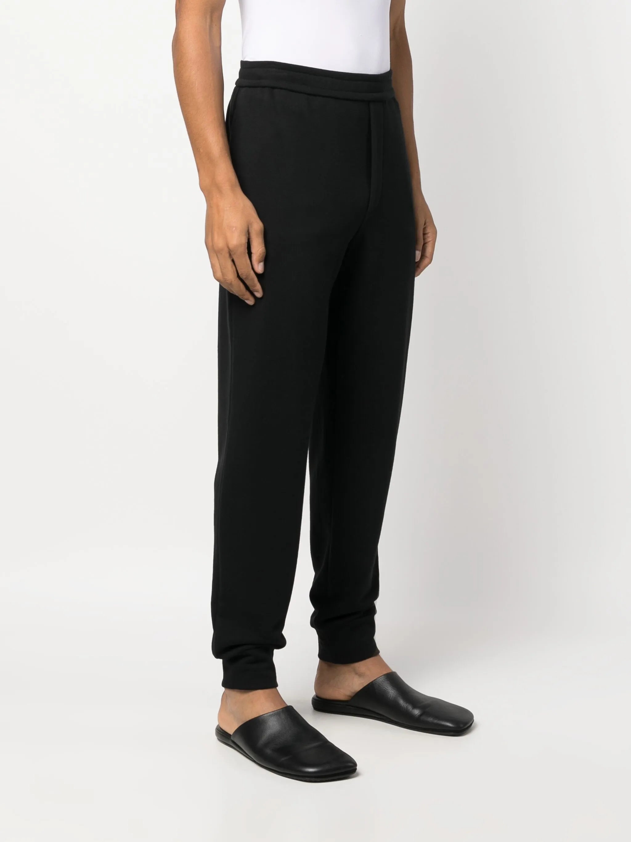 tapered cotton track pants