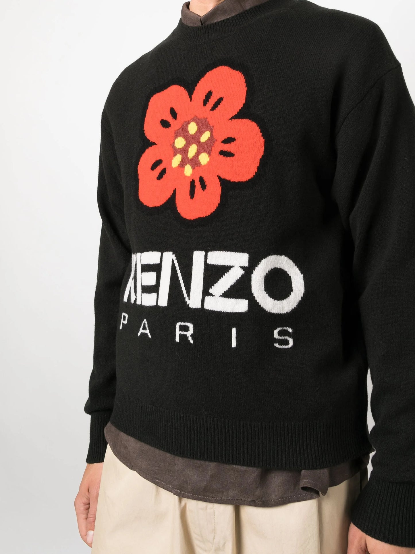 Boke Flower-motif wool jumper